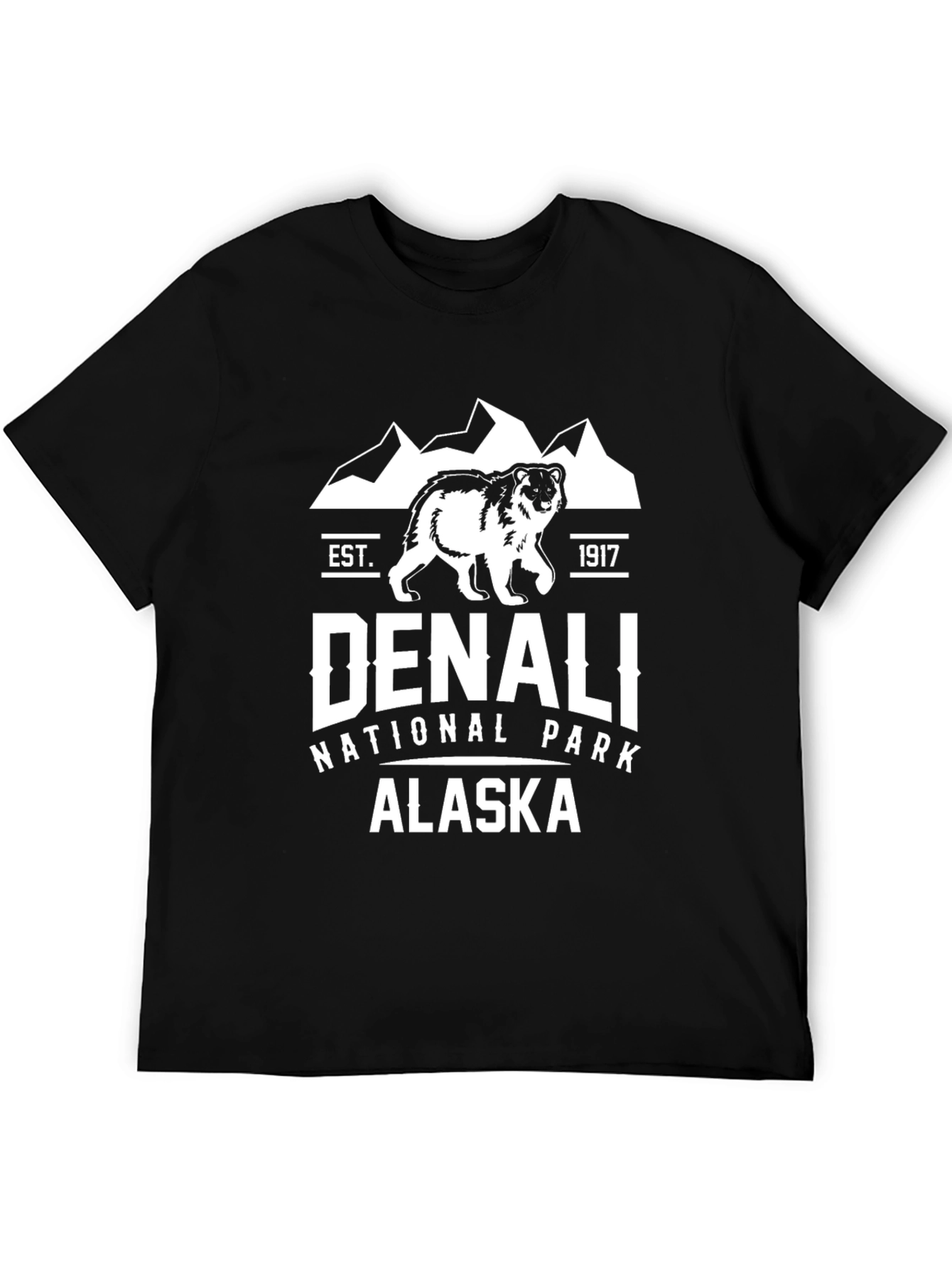 Black Denali National Park T-Shirt view 5