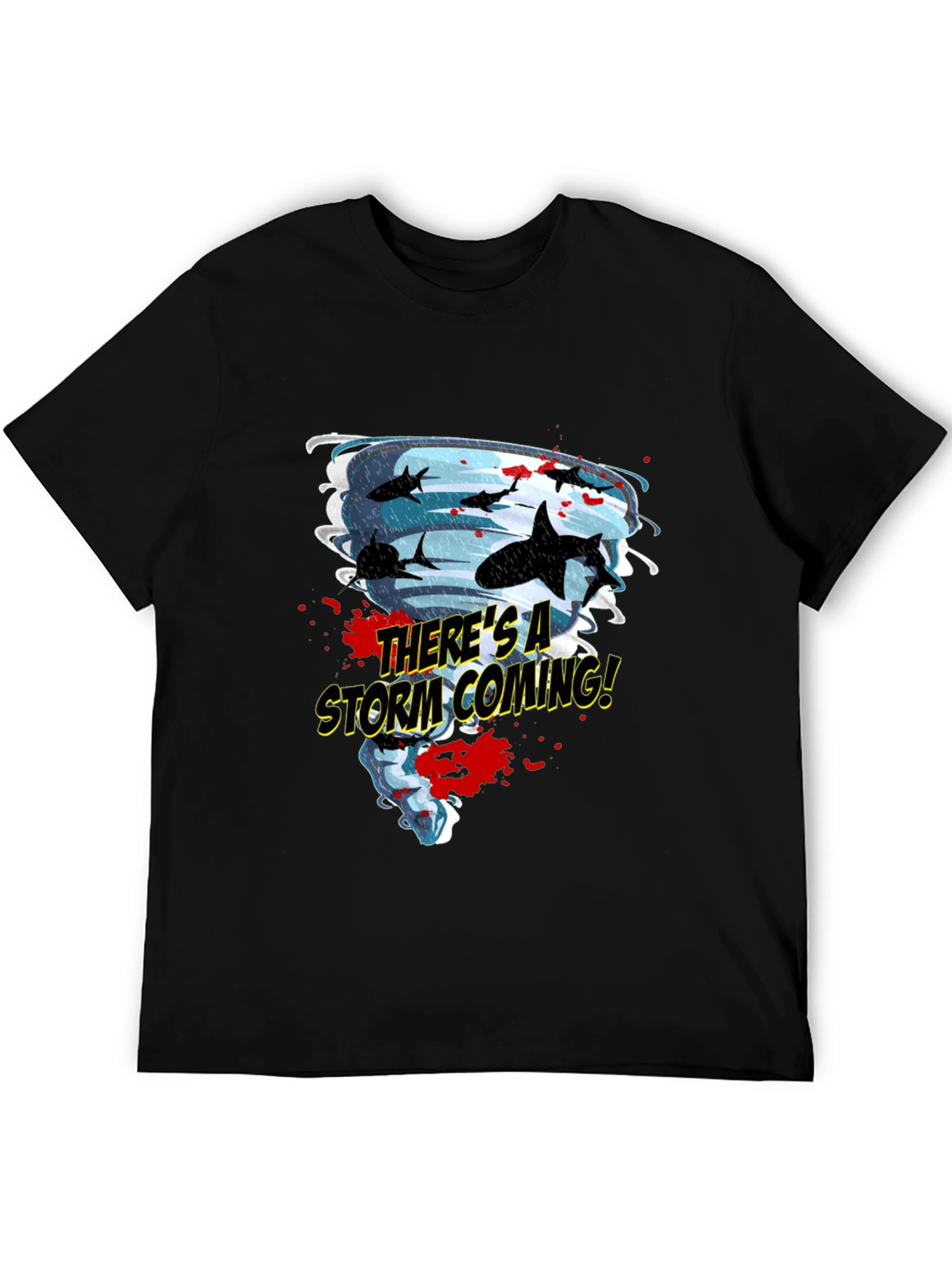 Black Sharknado Graphic T-Shirt view 5
