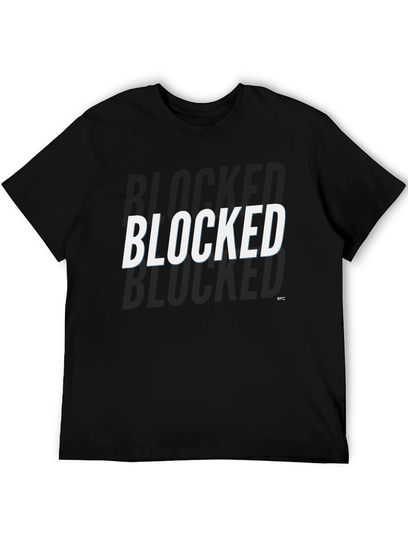 Black Blocked Graphic Tee - Trendy Black T-Shirt view 5