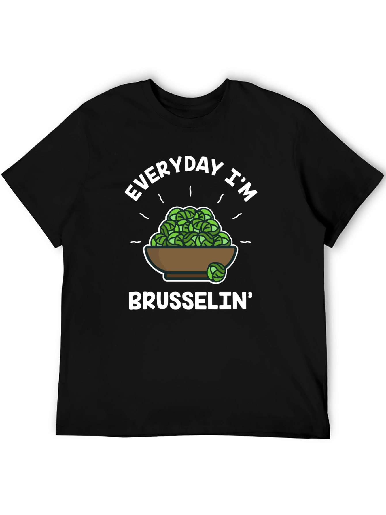 Black Everyday I'm Brussels'in T-Shirt view 5