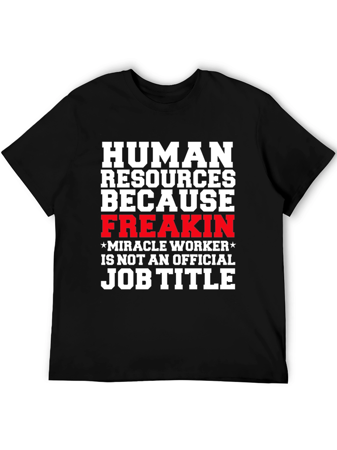 Black Human Resources Funny Job Title Graphic Tee view 5
