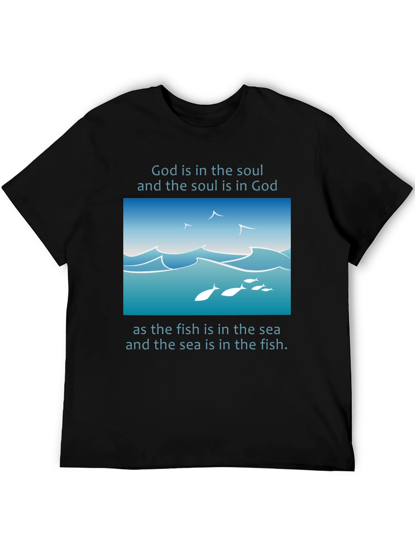 Black Soul in God Graphic T-Shirt view 5