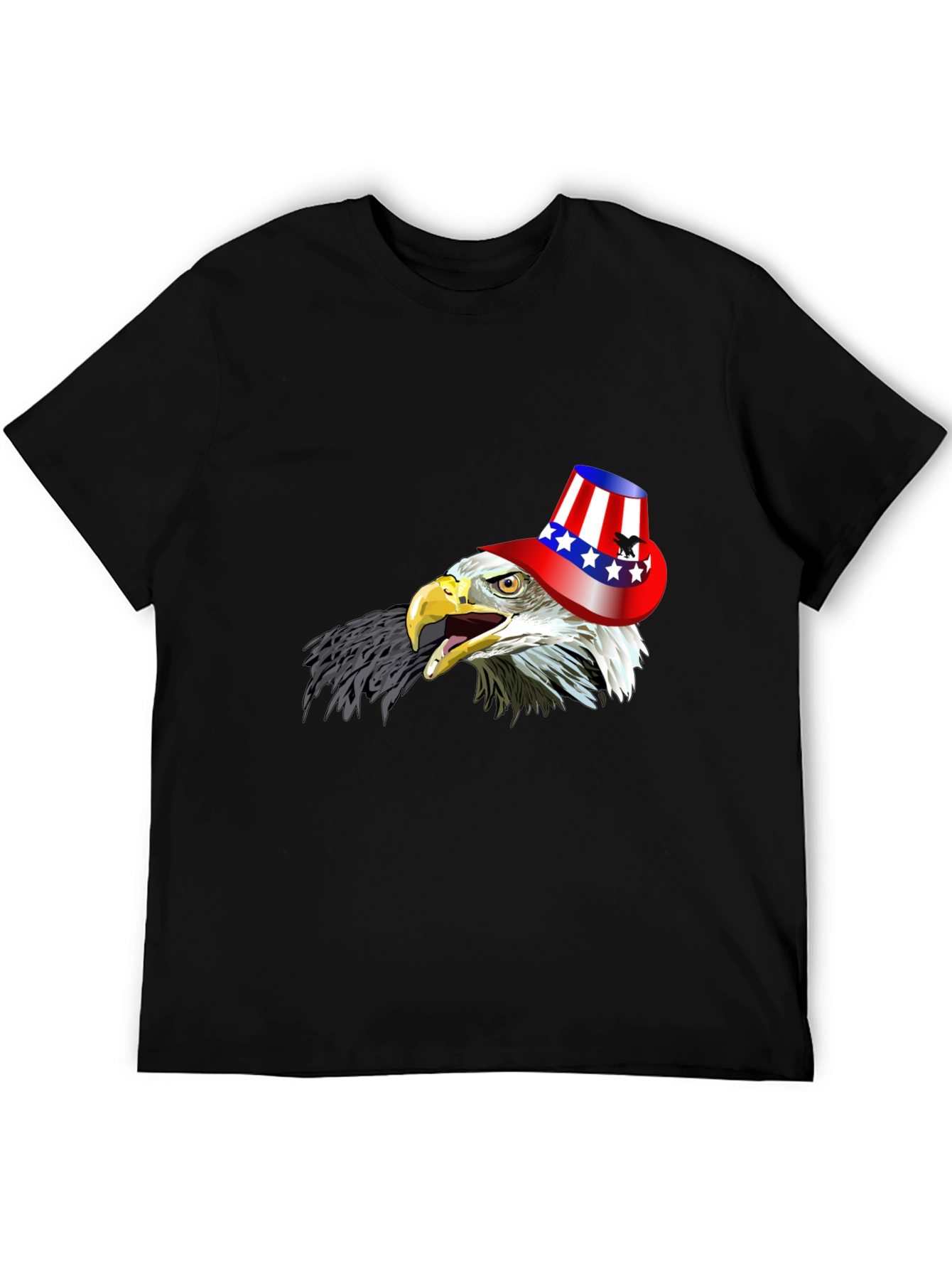 Black Eagle USA Hat Graphic T-Shirt view 5