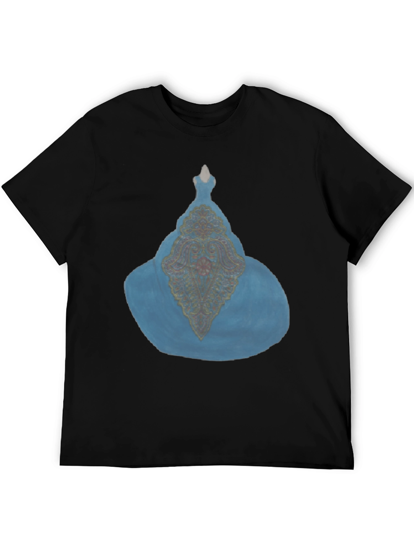 Black Black T-Shirt with Blue Genie Lamp Graphic view 5