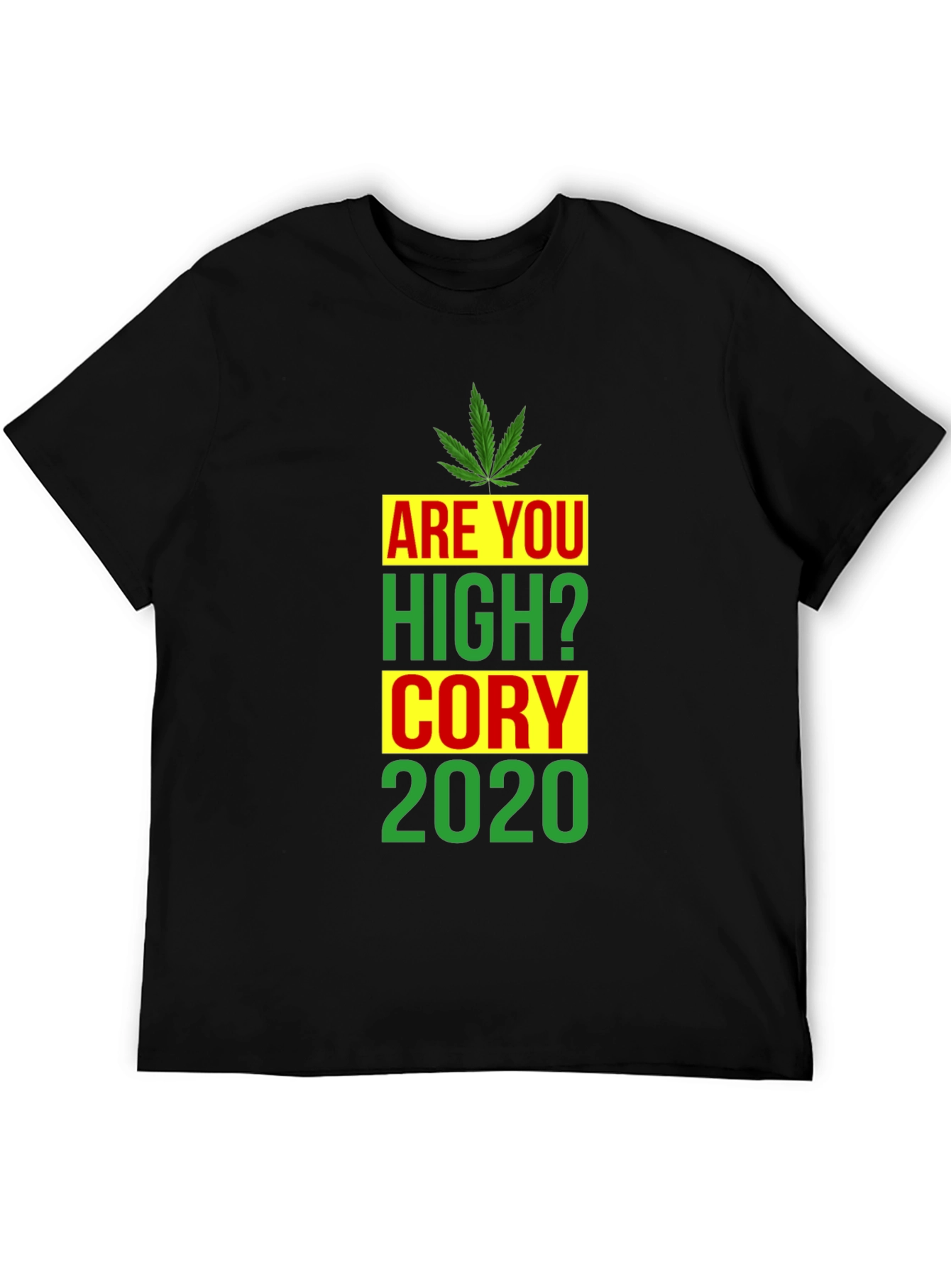 Black Are You High? Funny Graphic T-Shirt view 5