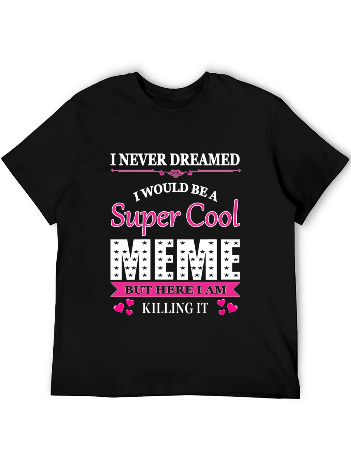 Black Super Cool Meme T-Shirt view 5