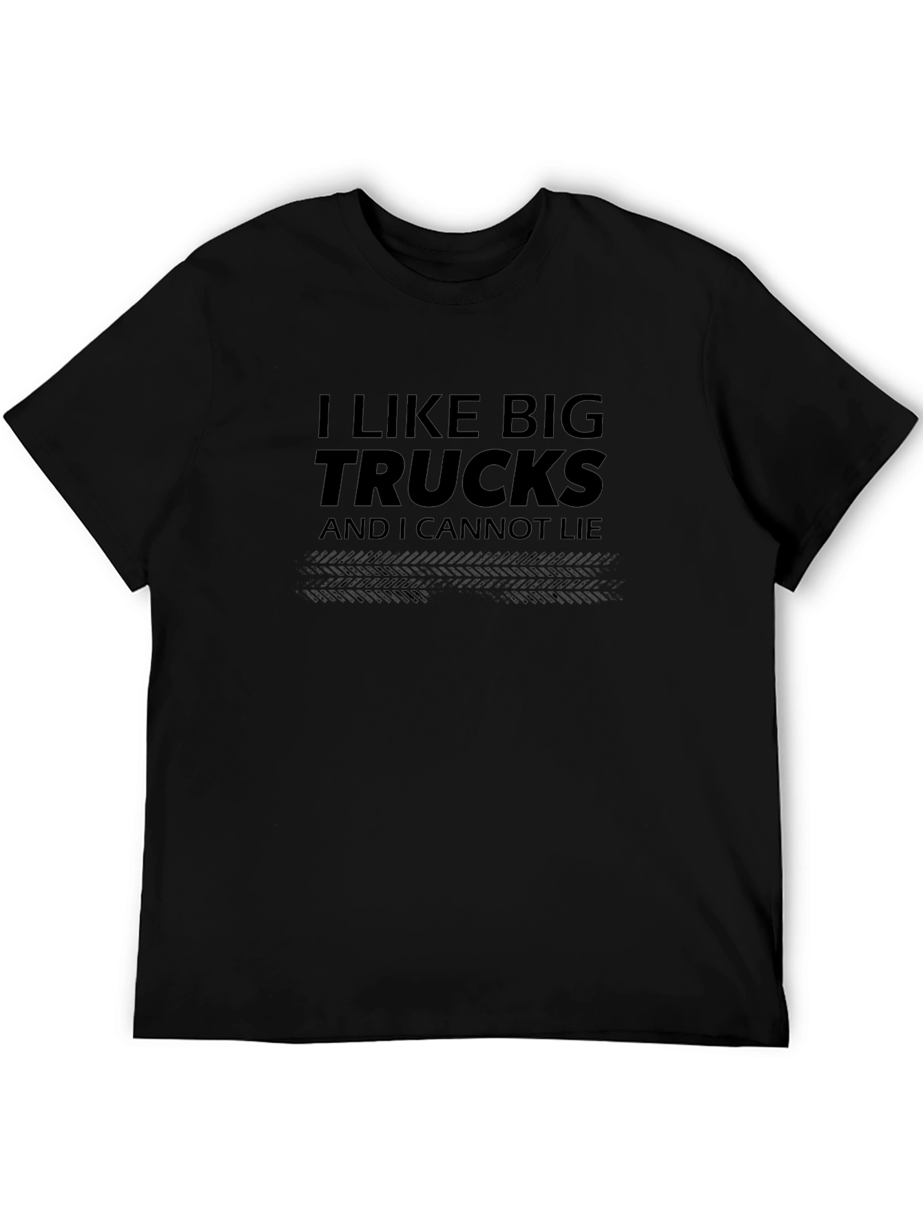 Black I Like Big Trucks Graphic Tee - Black view 5