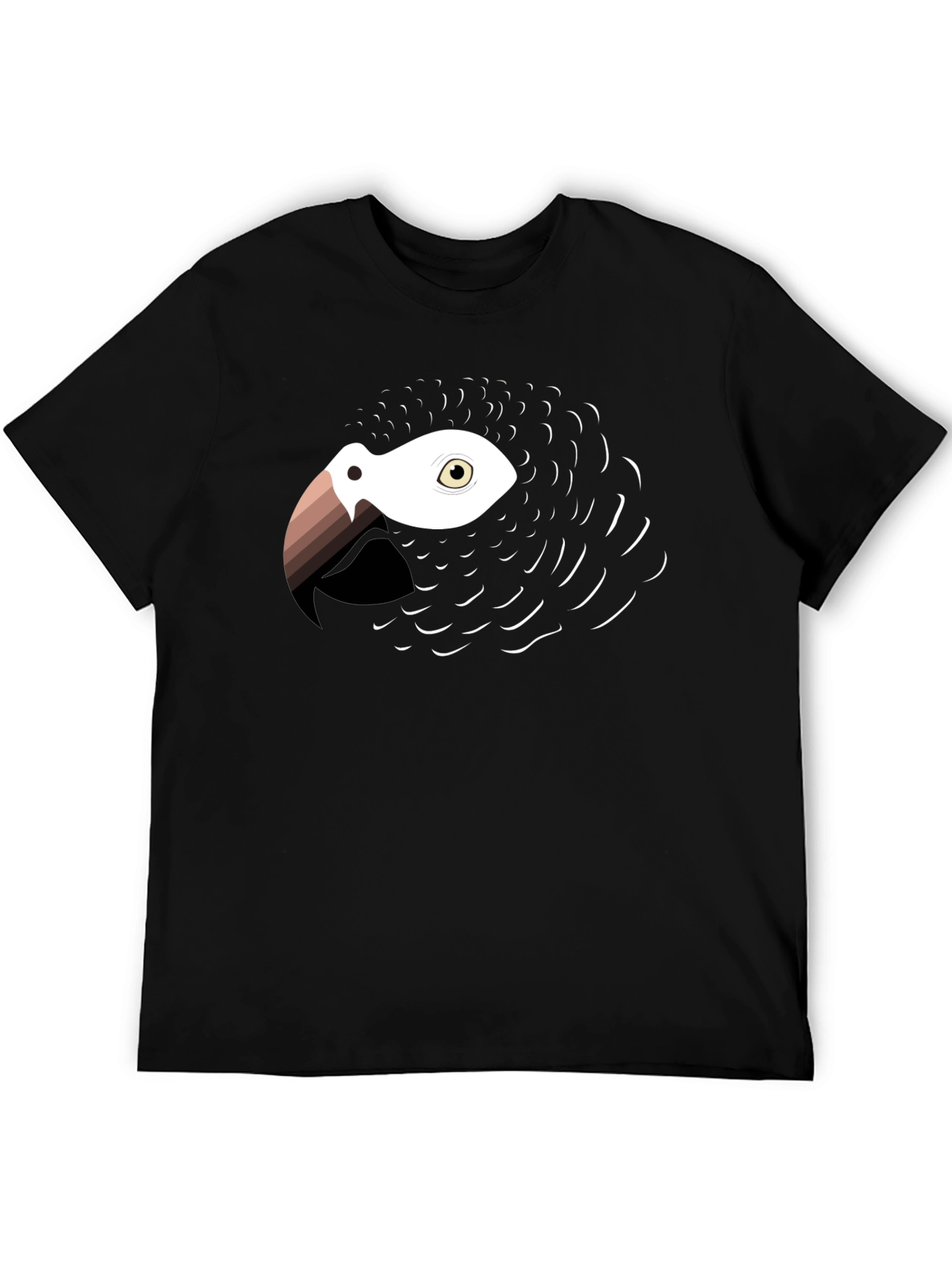 Black Parrot Graphic Tee - Stylish Bird Lover's T-Shirt view 5