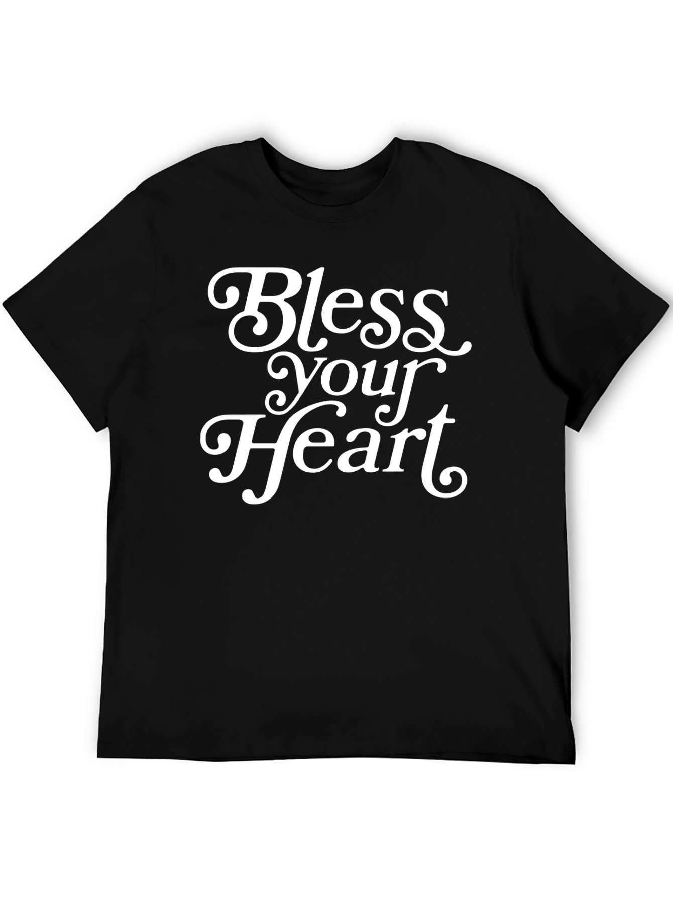 Black Bless Your Heart Graphic Tee - Soft Cotton Blend view 5