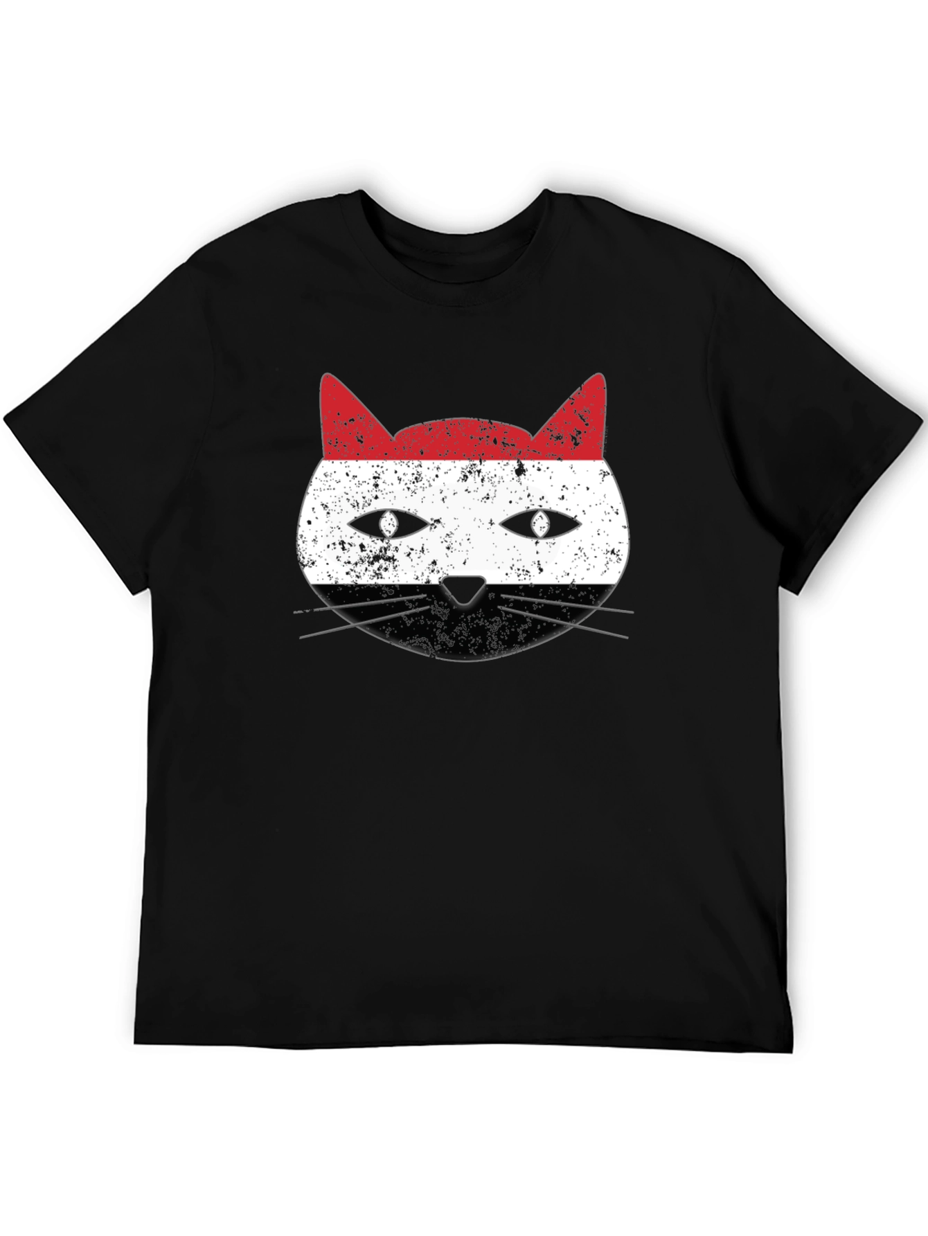 Yemen Flag Cat Graphic T-Shirt - 5