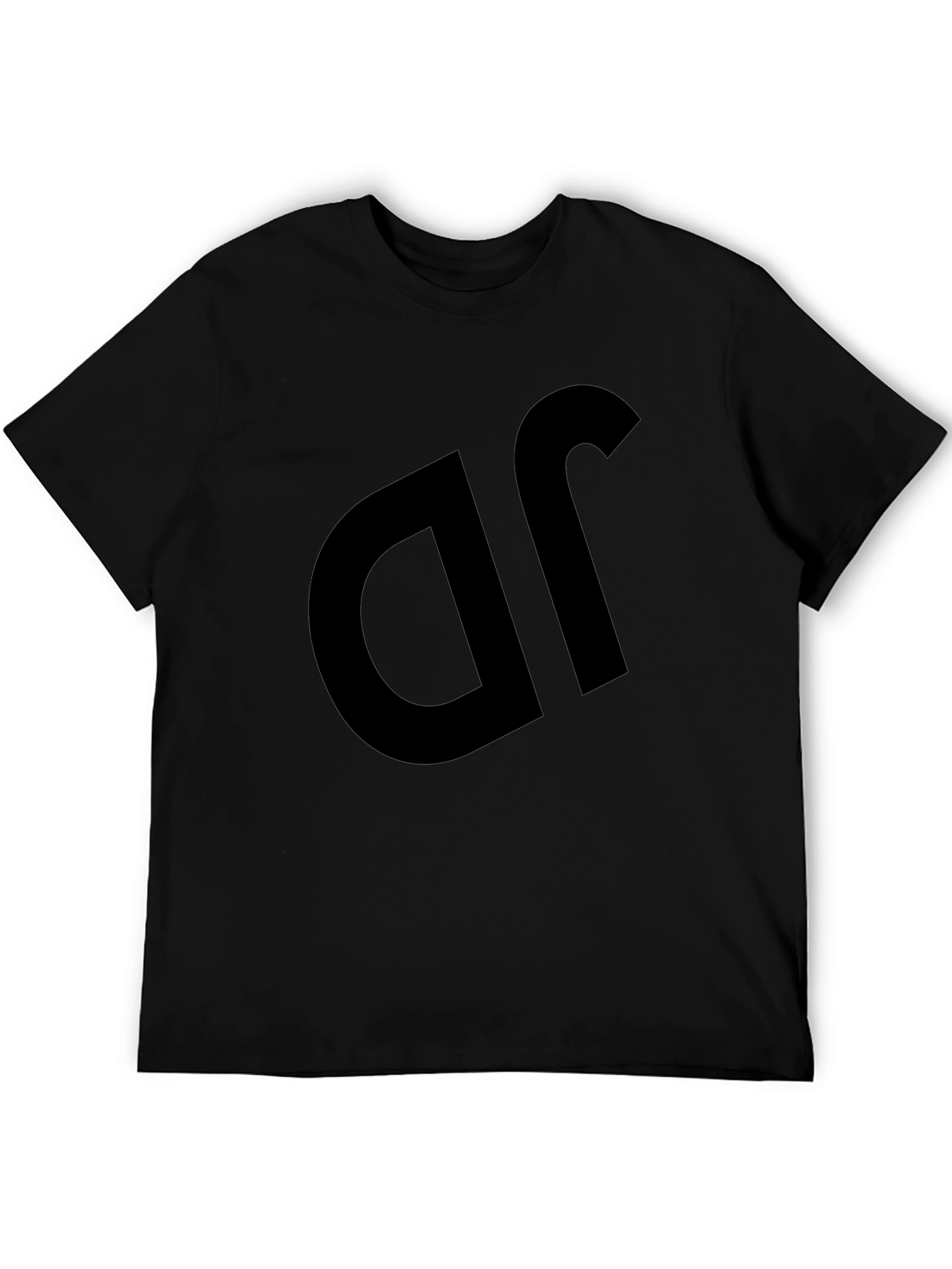 Black Black T-Shirt with Bold Logo view 5