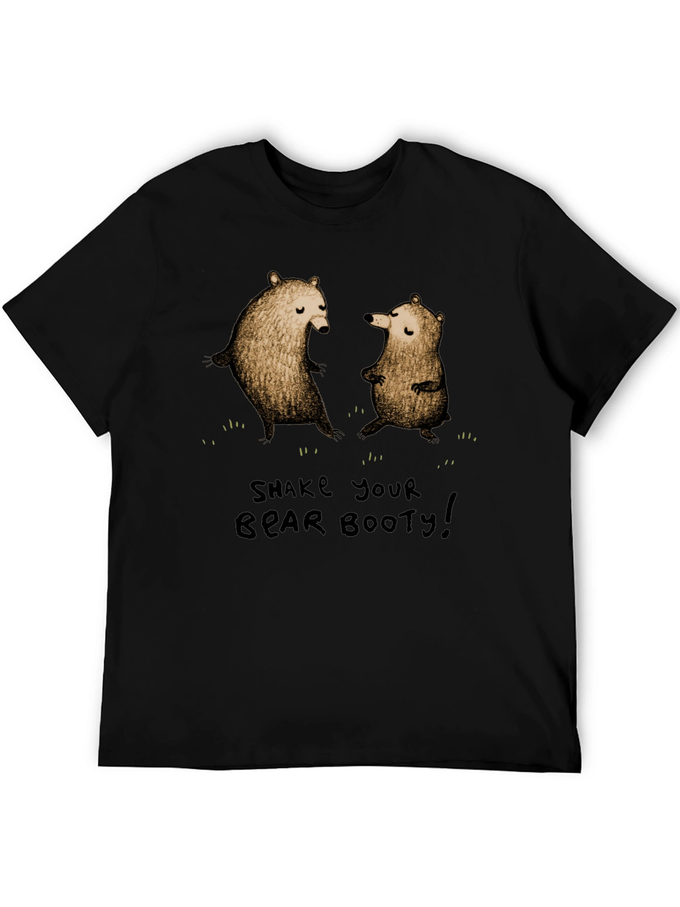 Black Shake Your Bear Booty Graphic Tee view 5