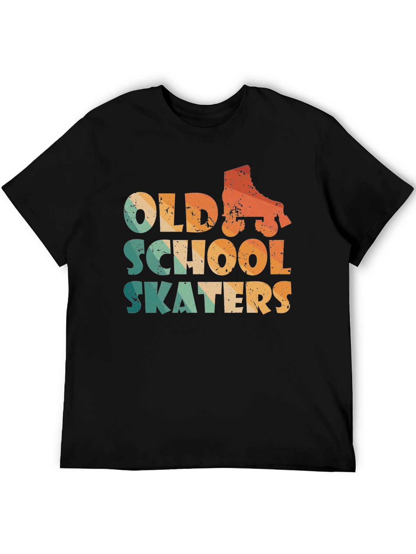 Black Vintage Old School Skaters T-Shirt view 5