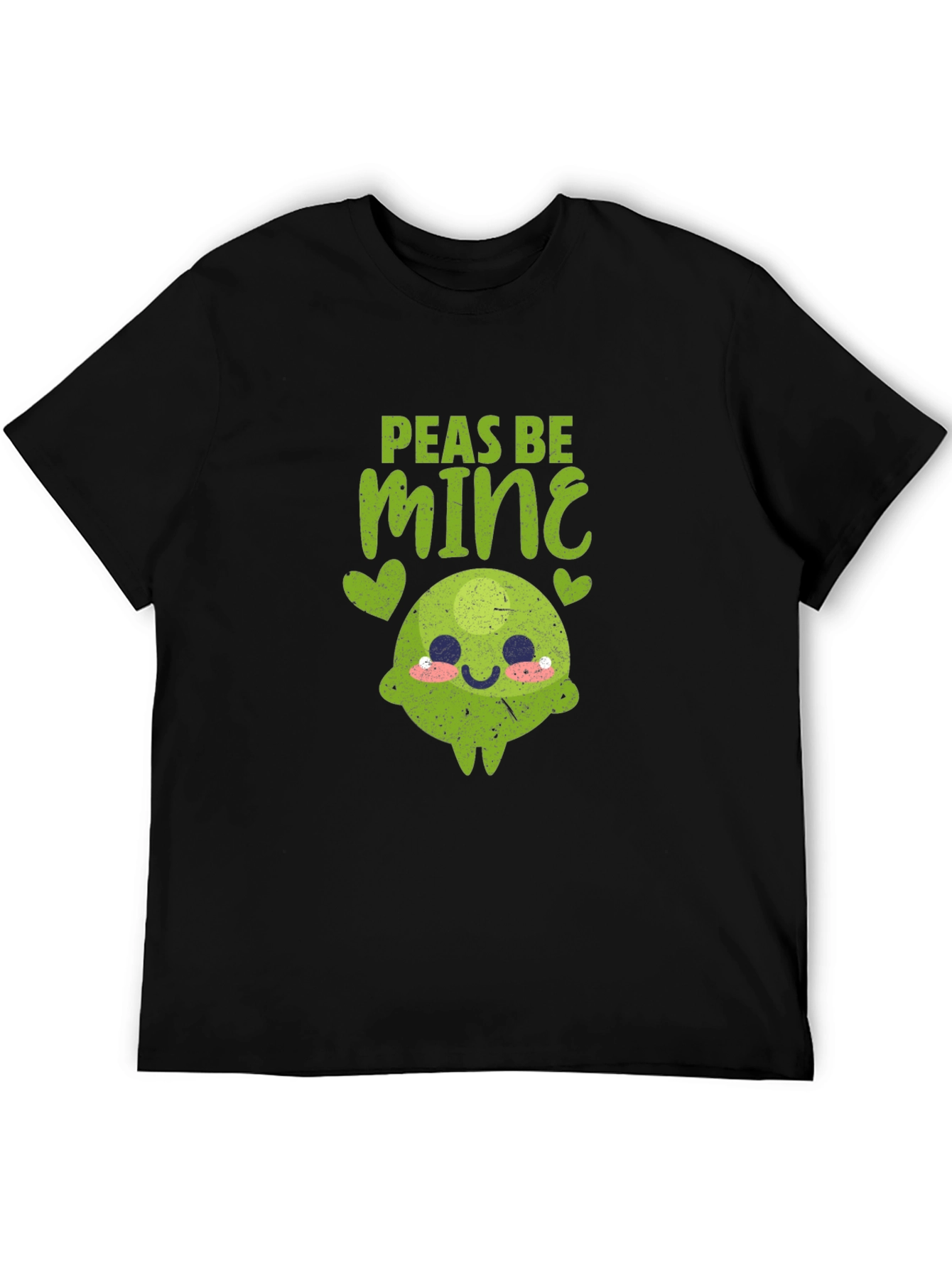Black Peas Be Mine Valentine's Day T-Shirt view 5