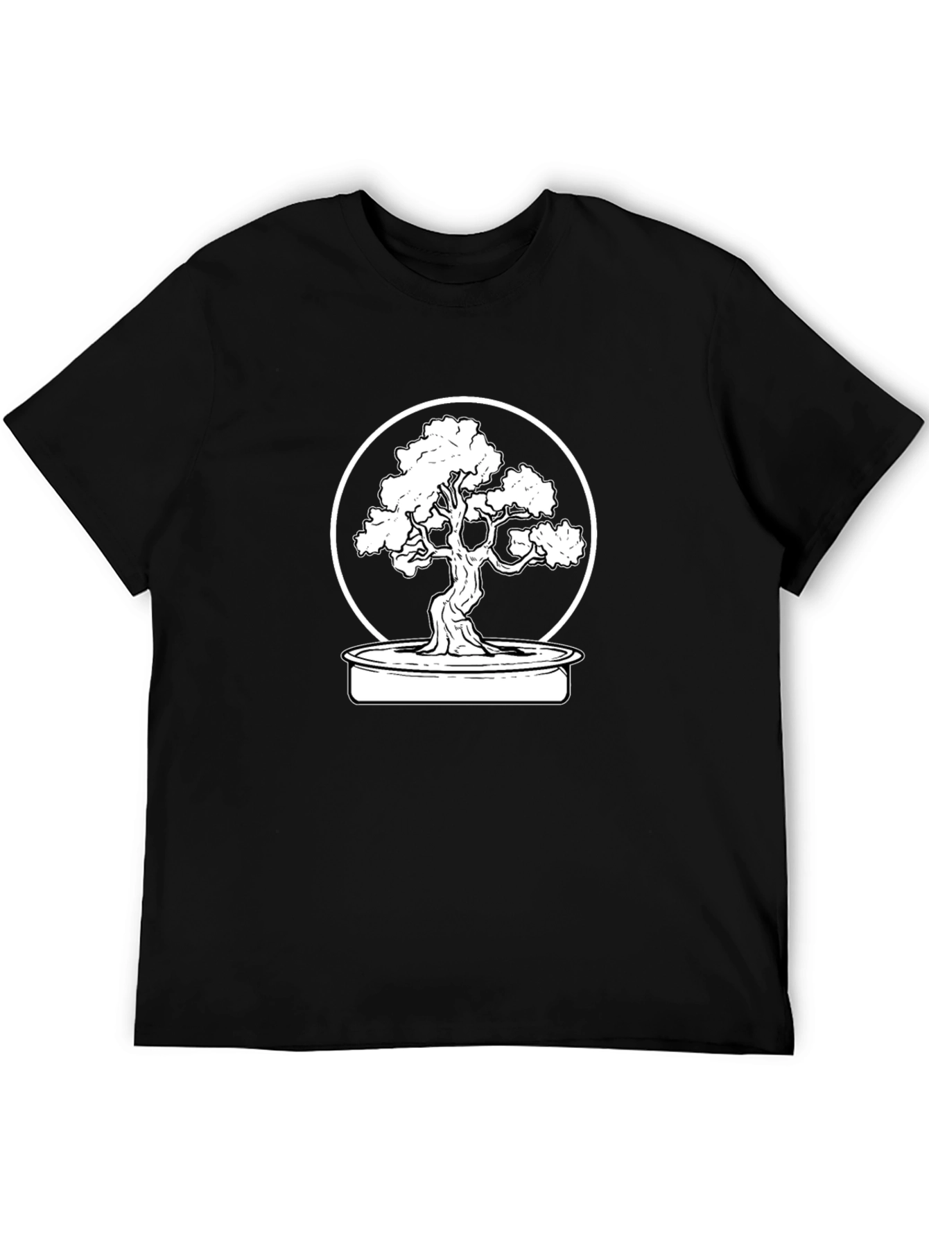 Black Bonsai Tree Graphic Tee - Casual Style view 5