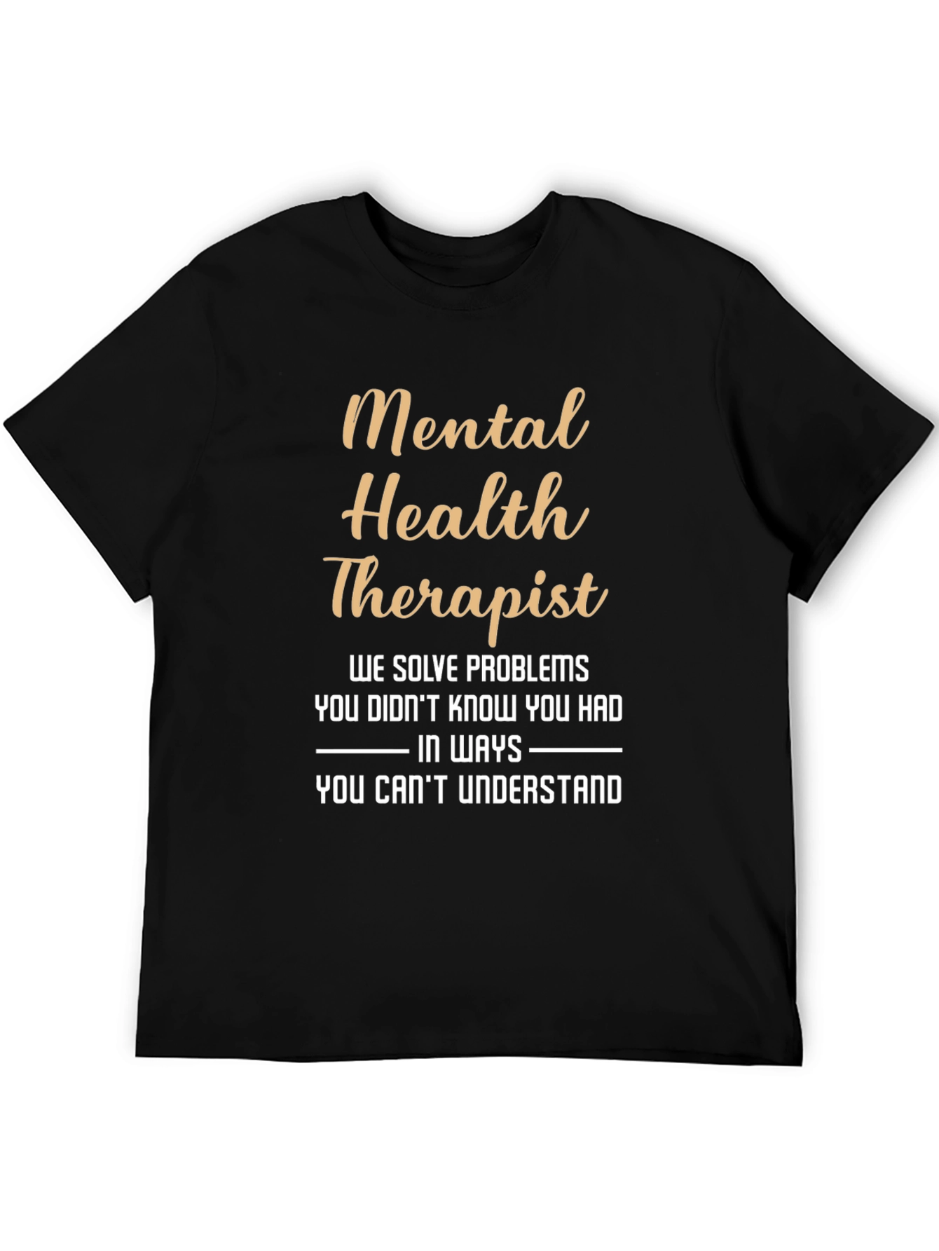 Black Mental Health Therapist T-Shirt view 5