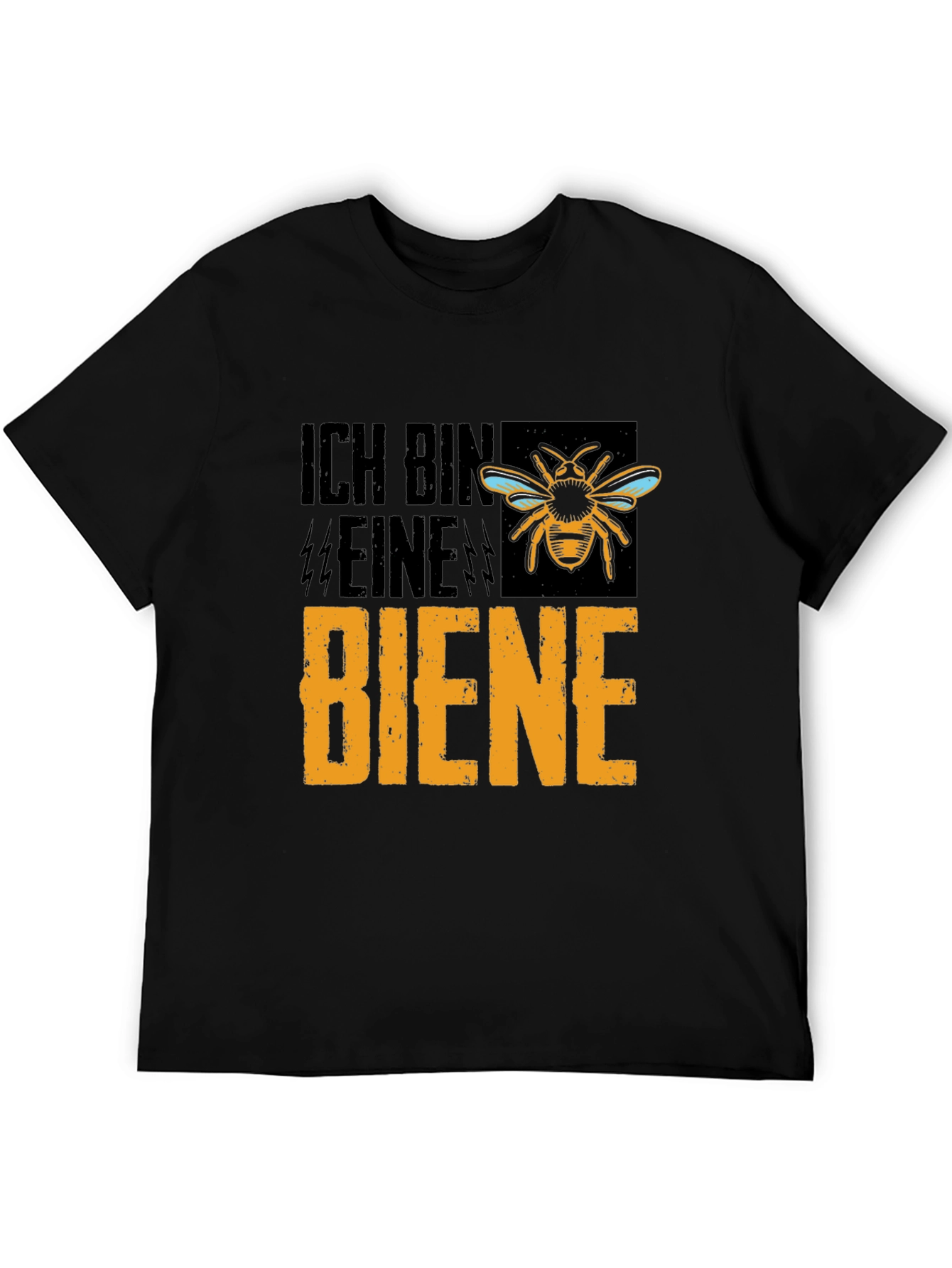 Black Ich Bin Eine Biene T-Shirt - Funny Bee Keeper Tee view 5