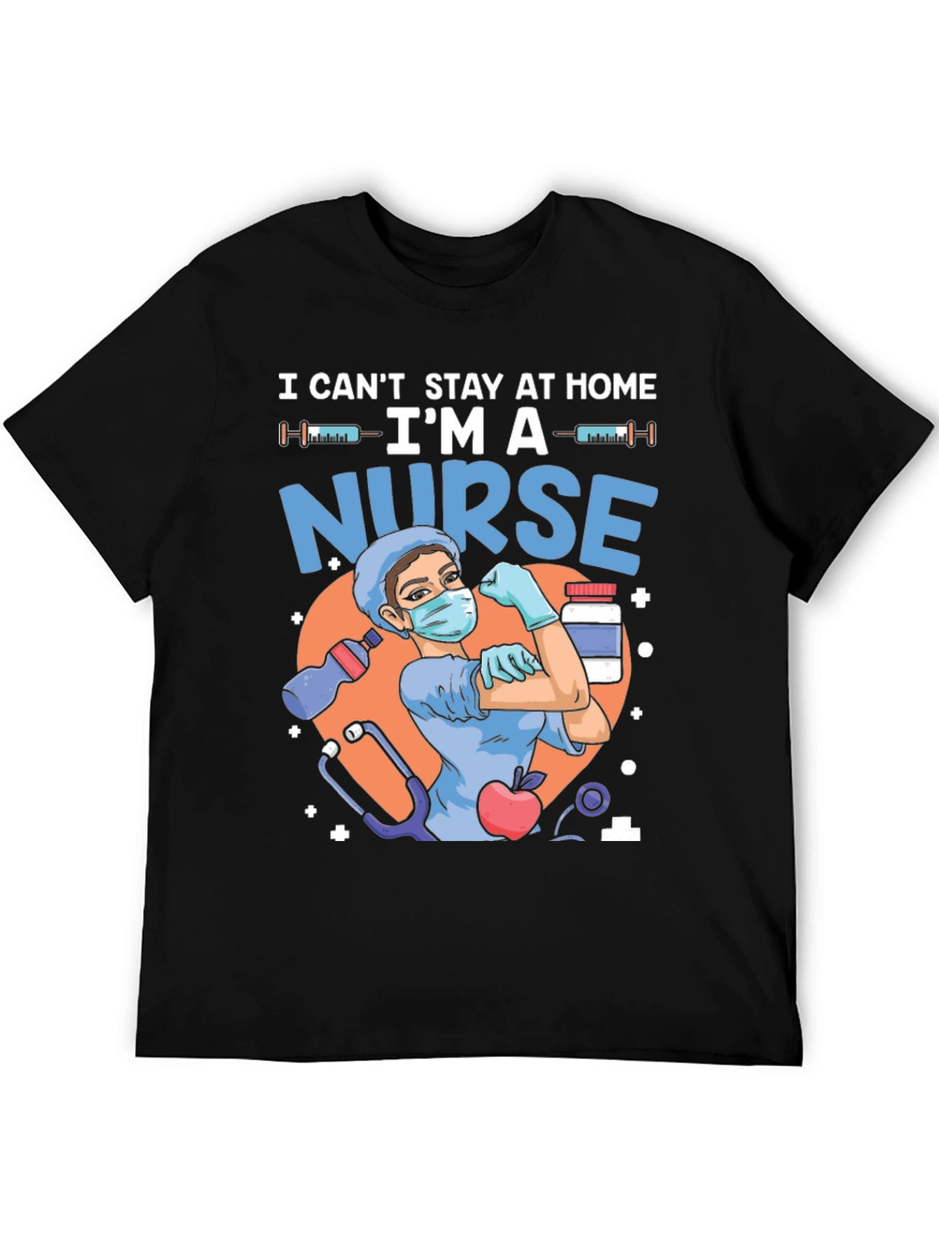 Black Nurse Graphic T-Shirt - Hero Apparel view 5