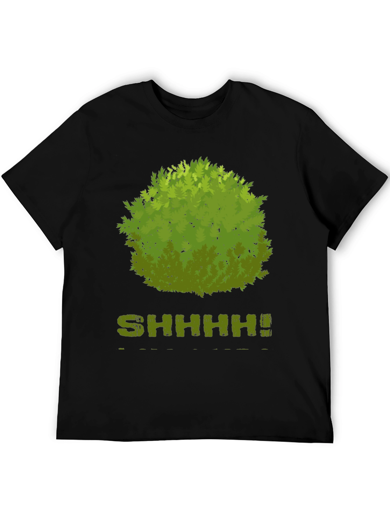 Black Shhhhh! Bush Graphic T-Shirt - Soft Cotton Blend view 5