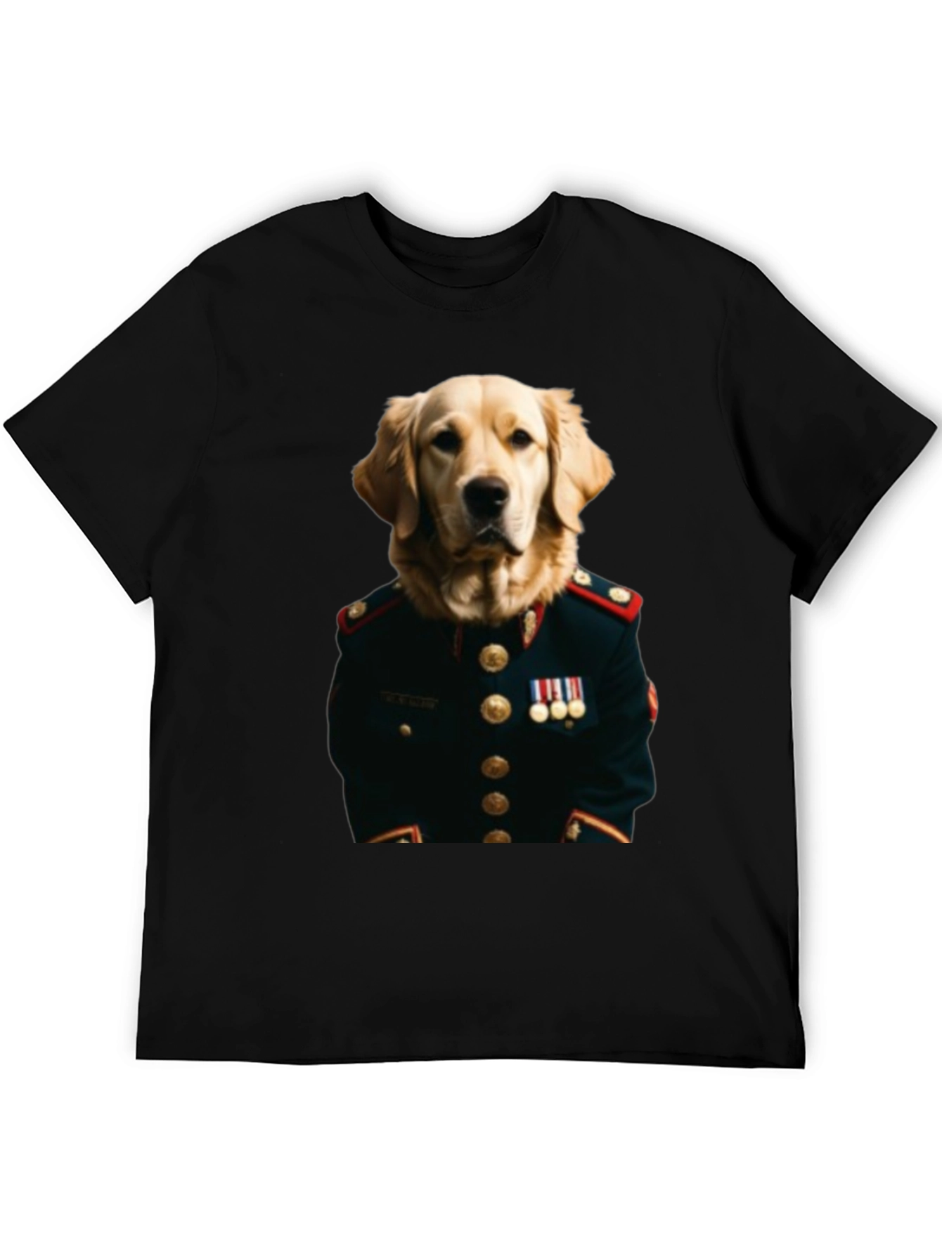 Black Dog General Graphic Tee - Unique Animal Lover Shirt view 5