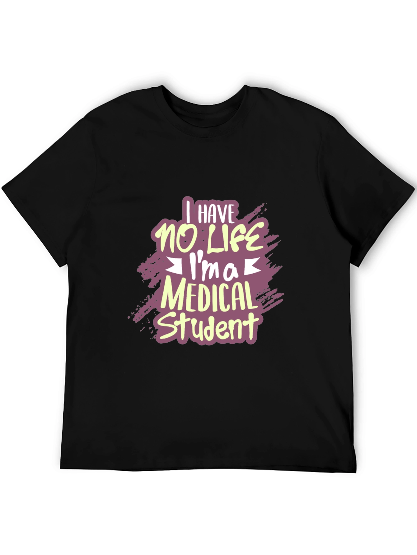 Black Medical Student Humor T-Shirt view 5