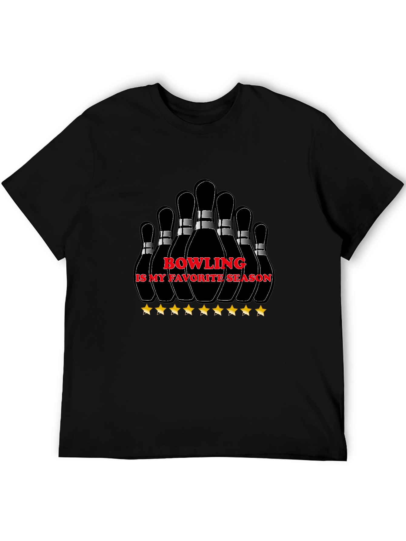 Black Bowling Season Graphic Tee view 5