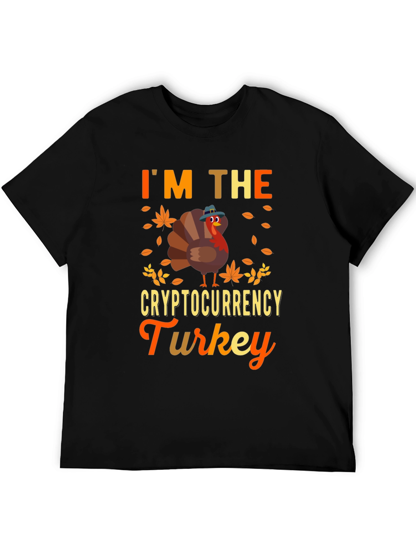 Black Cryptocurrency Turkey T-Shirt view 5