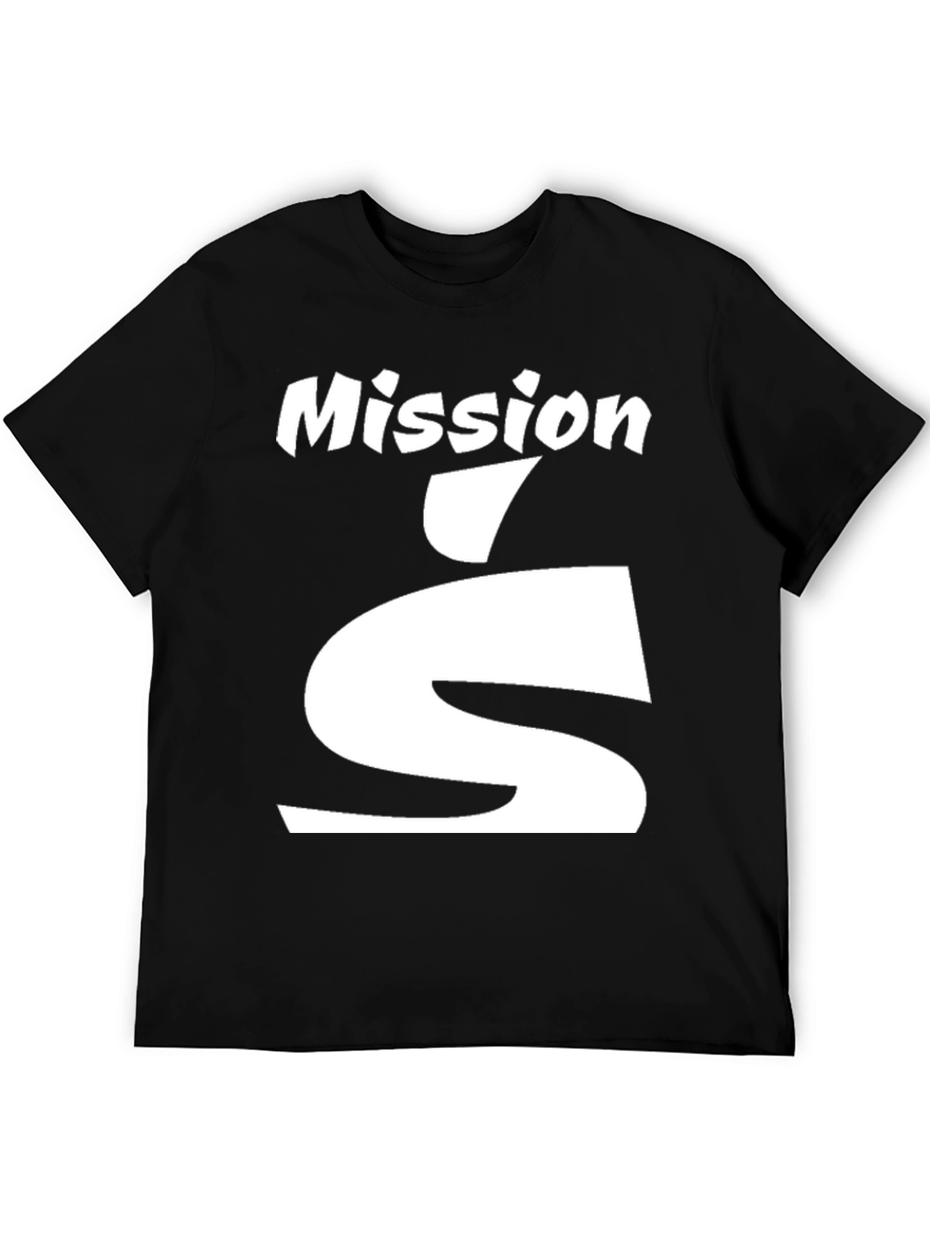Black Mission S Black T-Shirt - Stylish Graphic Tee view 5