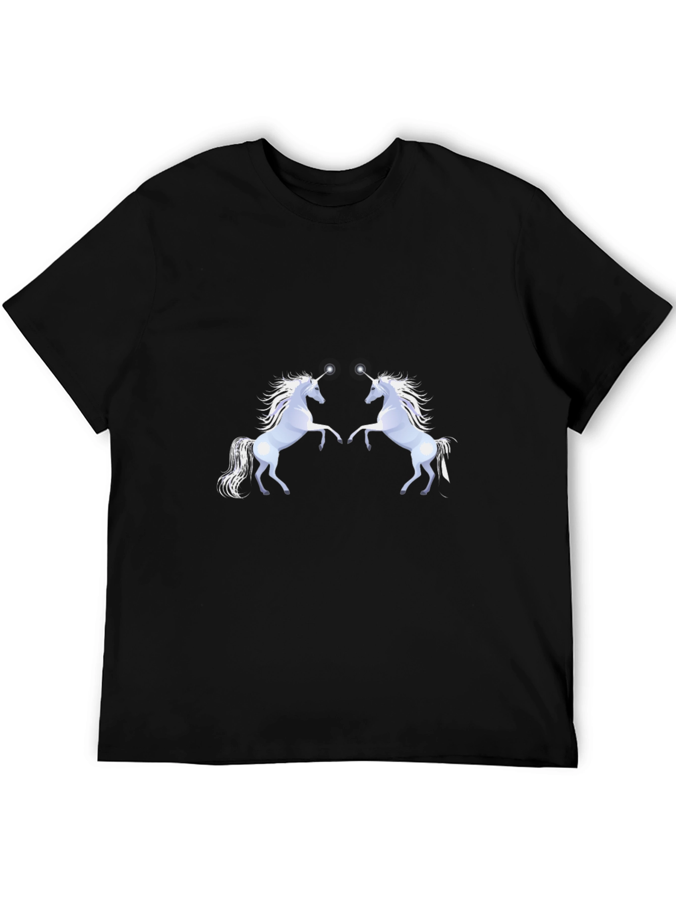 Black Unicorn Graphic Tee - Black Cotton Comfort view 5