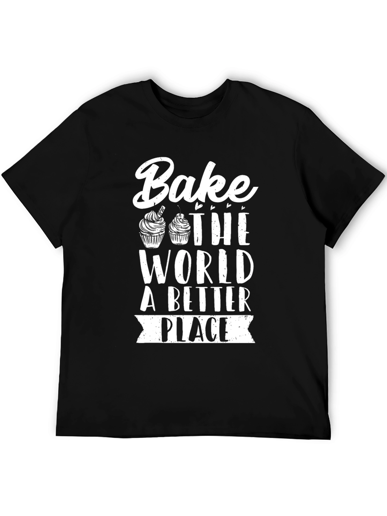 Black Bake the World Better T-Shirt - Baker Gift view 5