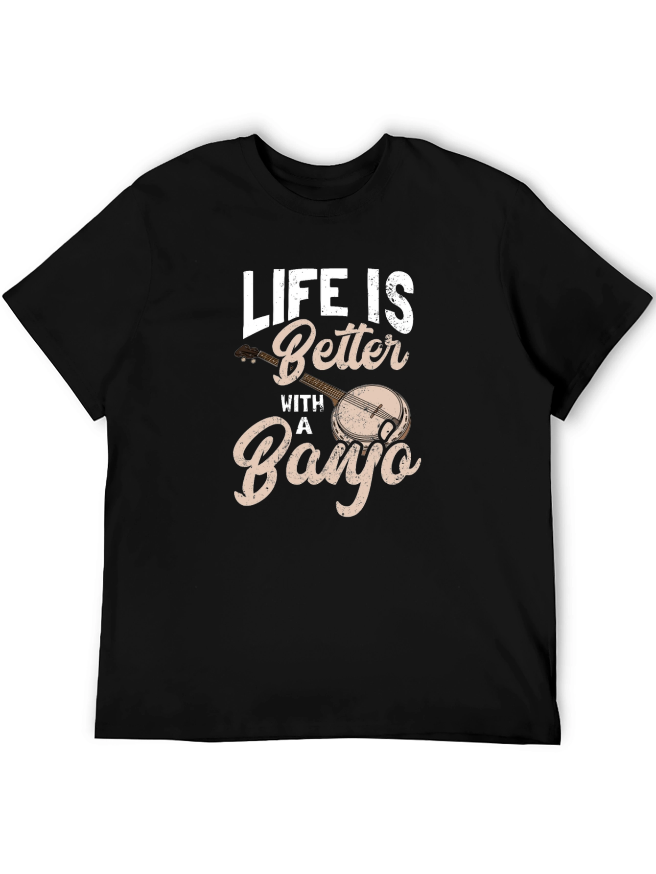 Black Life is Better With a Banjo Graphic Tee view 5