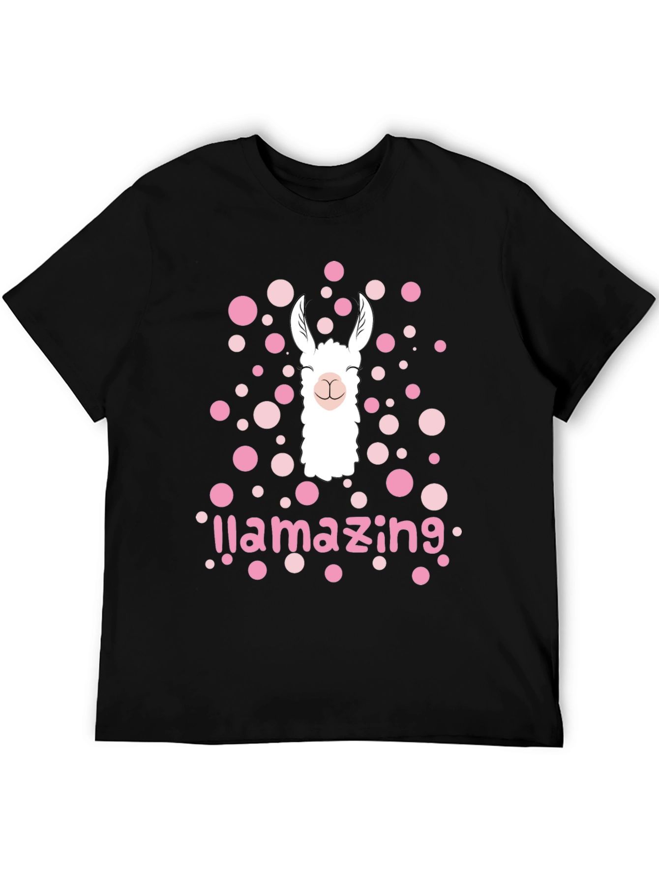 Black Llamazing Graphic Tee - Cute Llama T-Shirt view 5