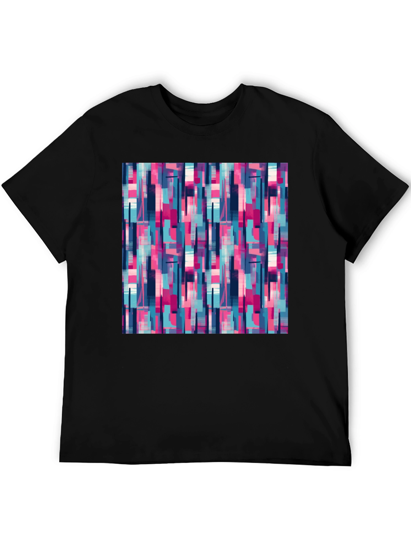 Black Abstract Pattern Tee view 5