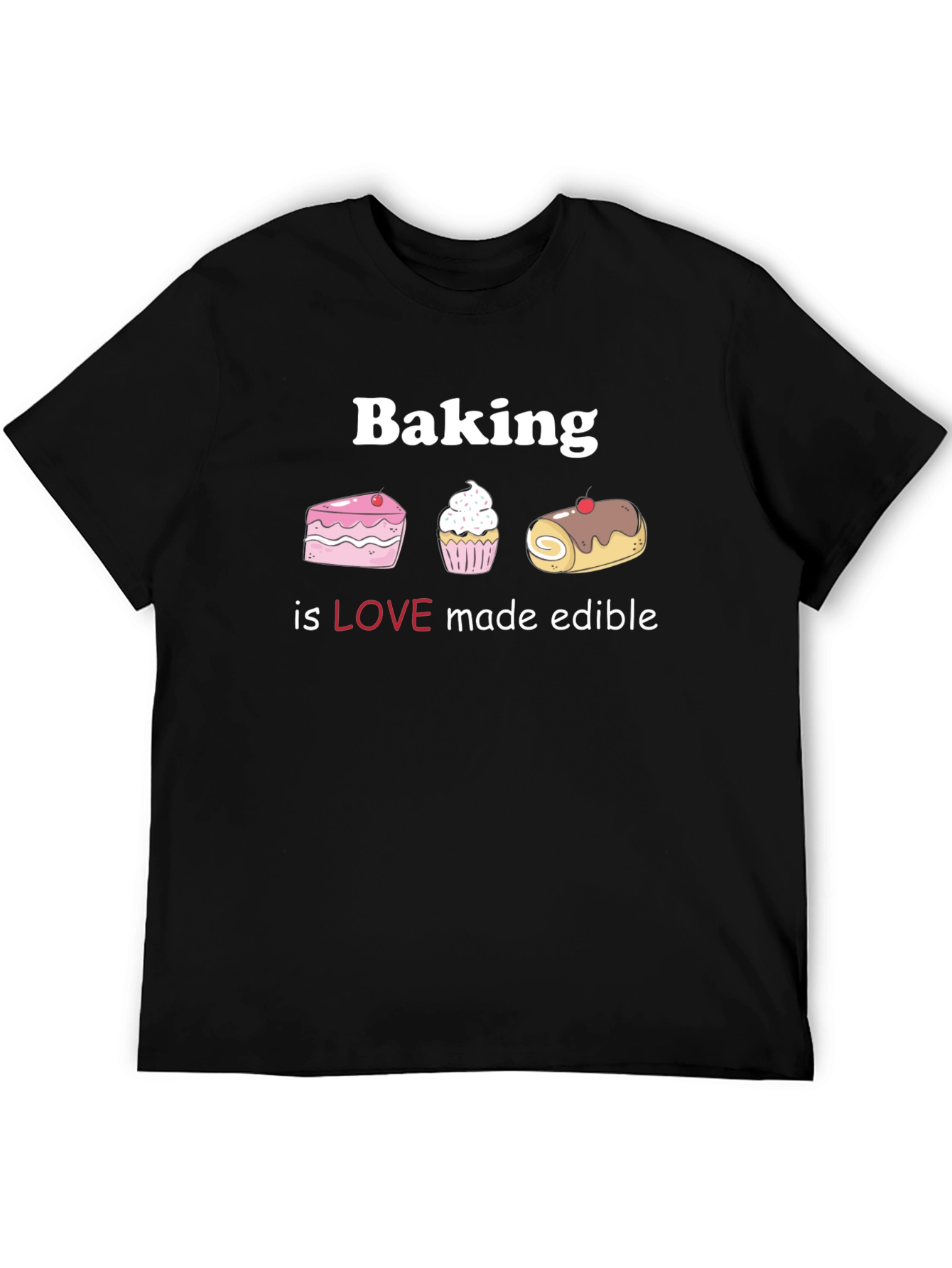 Black Baking is Love Made Edible T-Shirt view 5