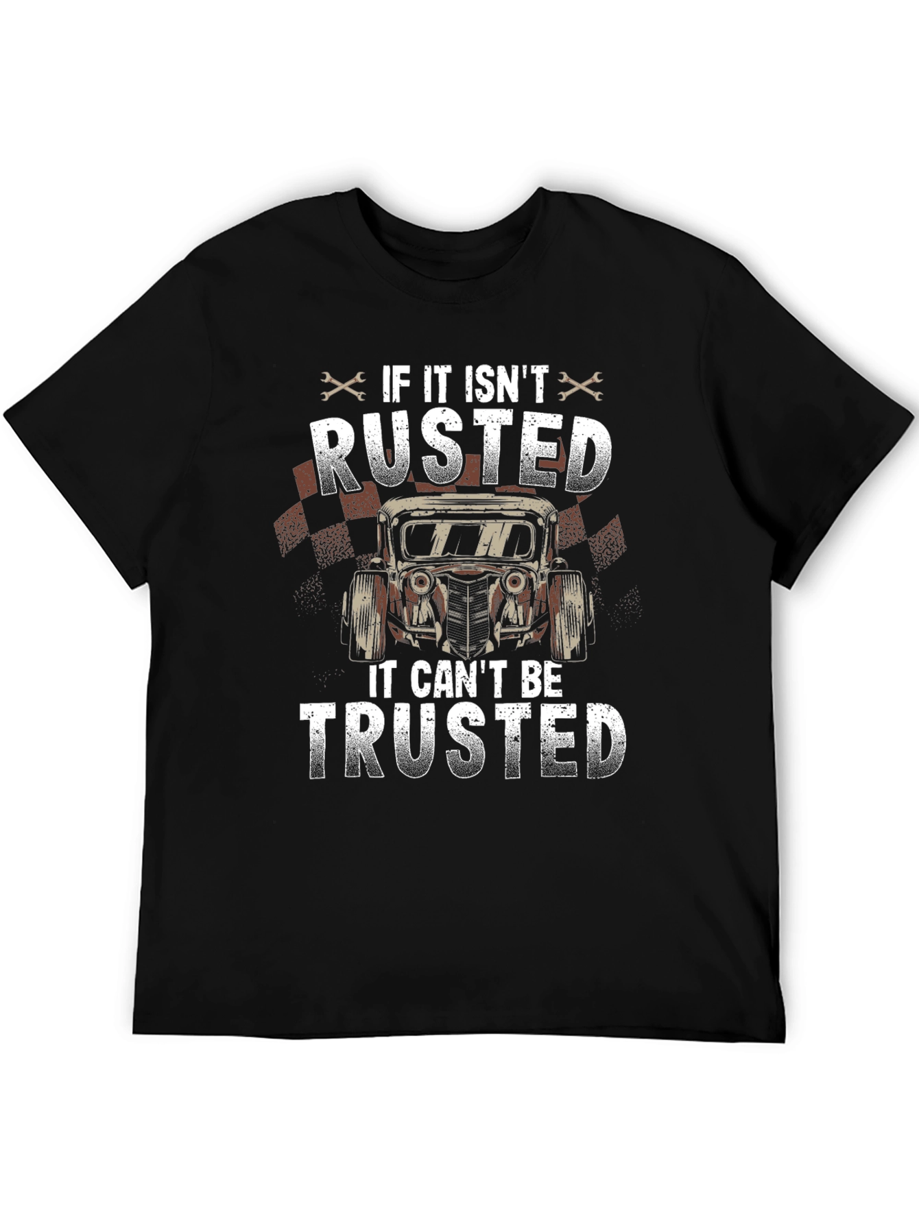 Black Rusted Car T-Shirt view 5
