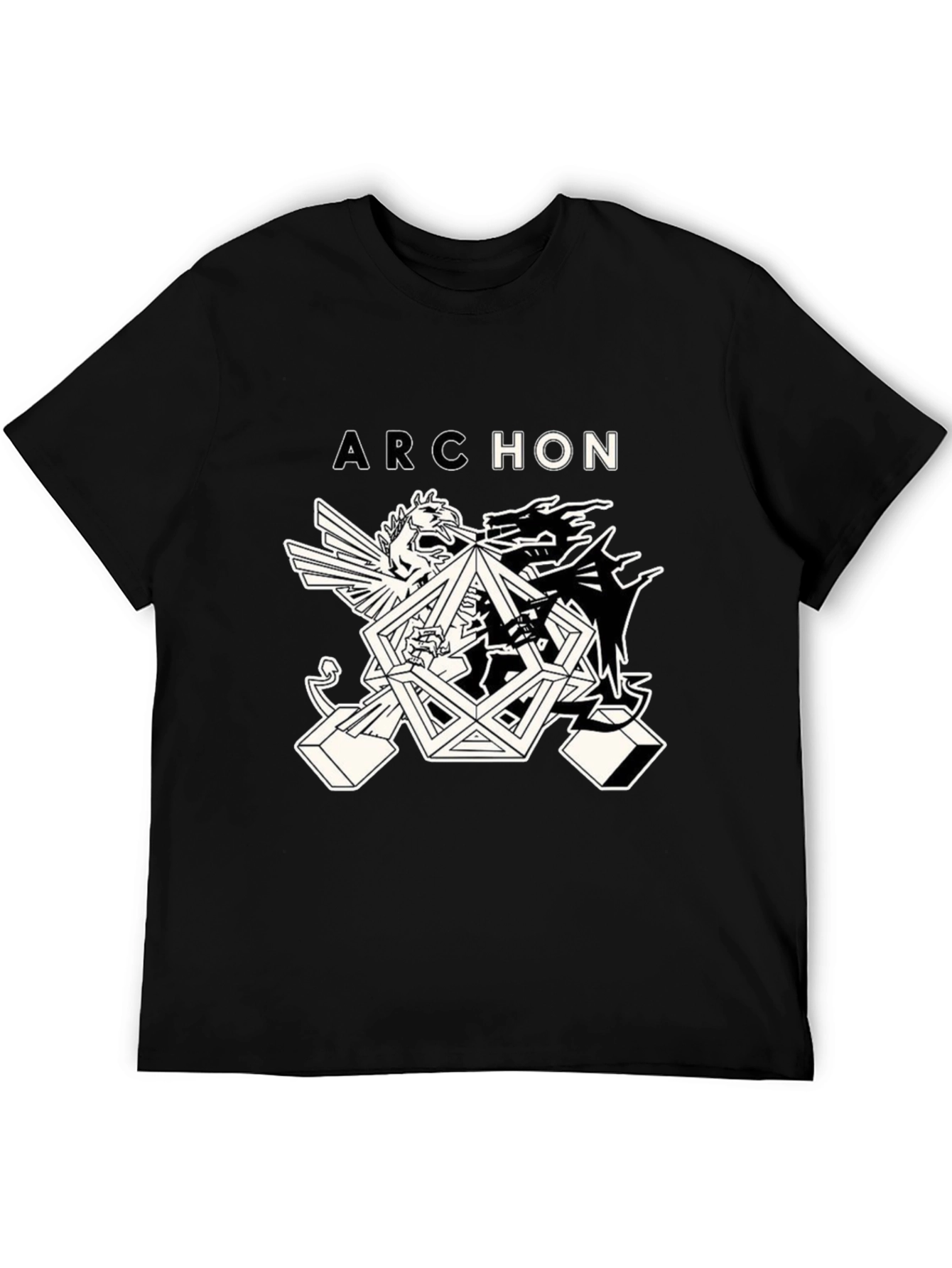 Black Archon Graphic Tee - Black Cotton Blend view 5