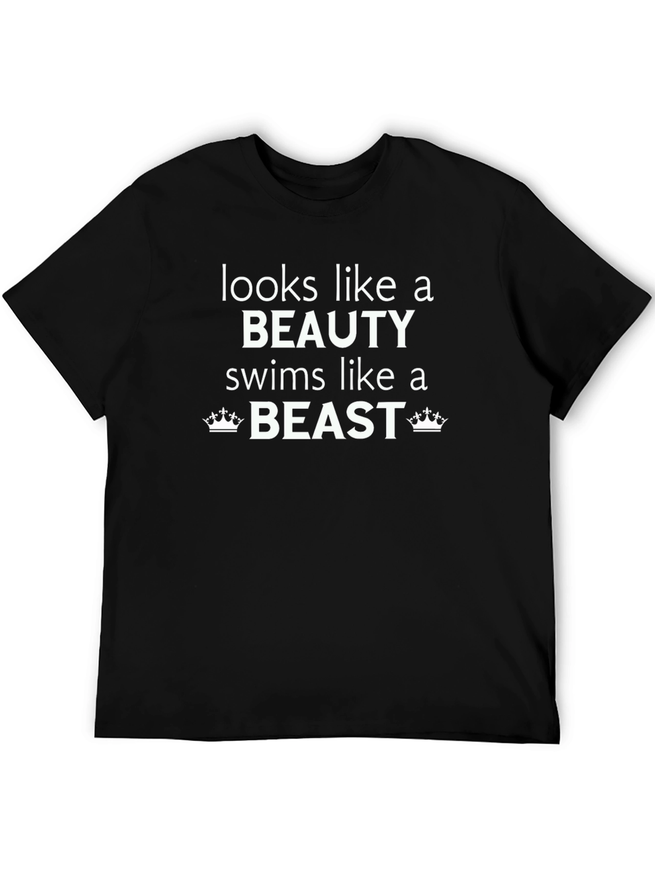 Black Beauty and Beast Graphic Tee - Black view 5