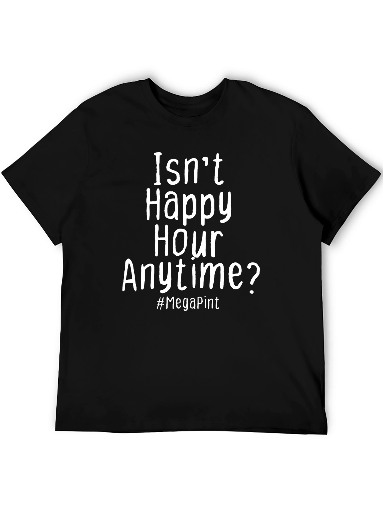 Black Happy Hour Anytime T-Shirt - Mega Pint view 5