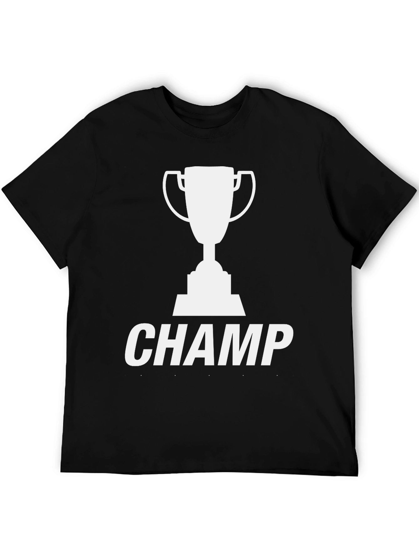 Black Champ Trophy Graphic T-Shirt - Black view 5