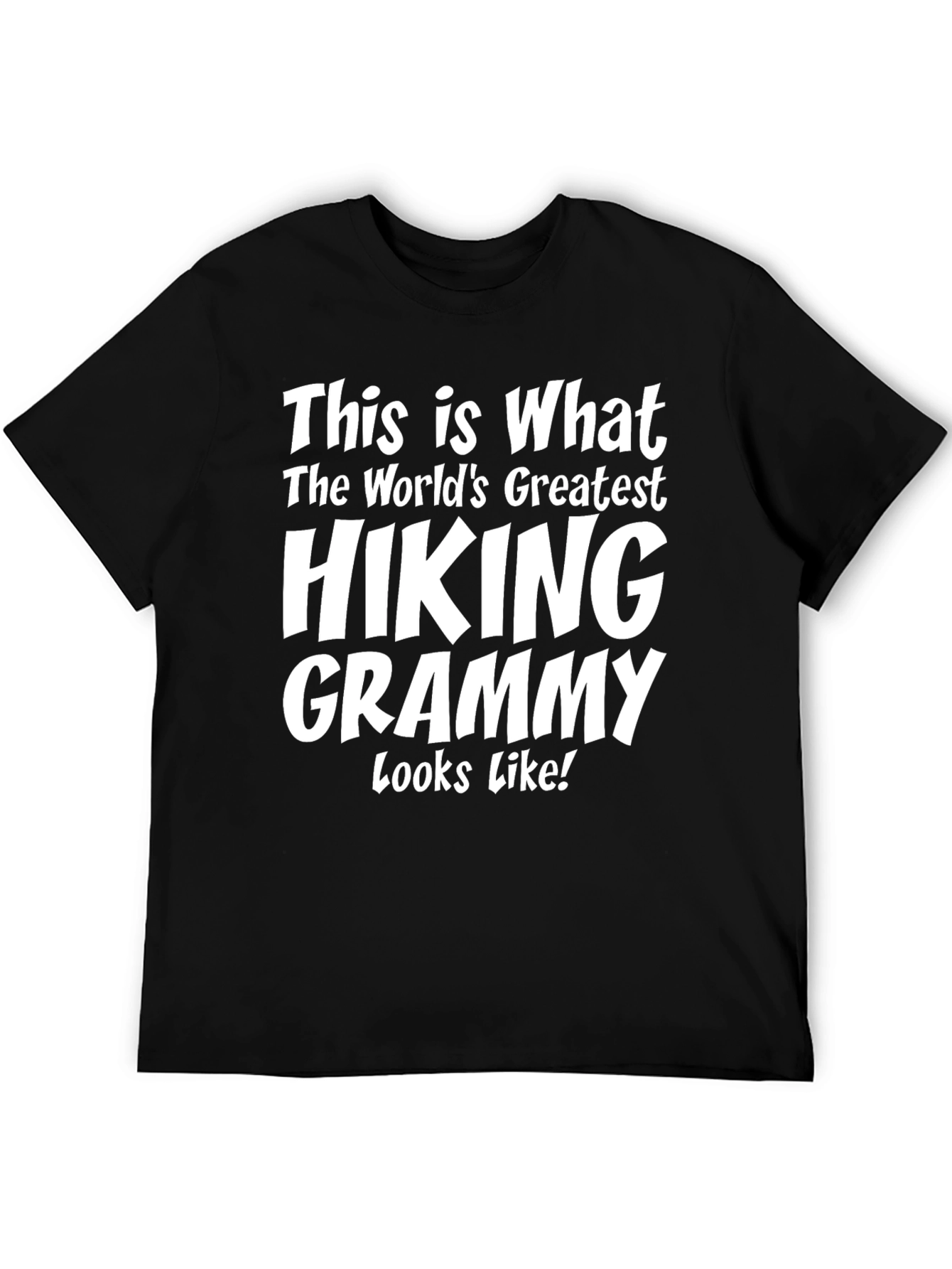Black Hiking Grammy T-Shirt - World's Greatest view 5