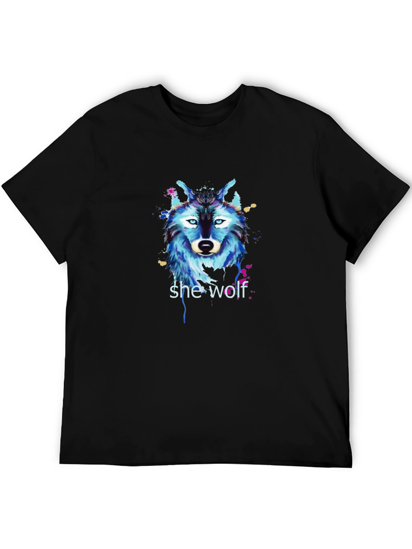 Black She Wolf Graphic T-Shirt view 5