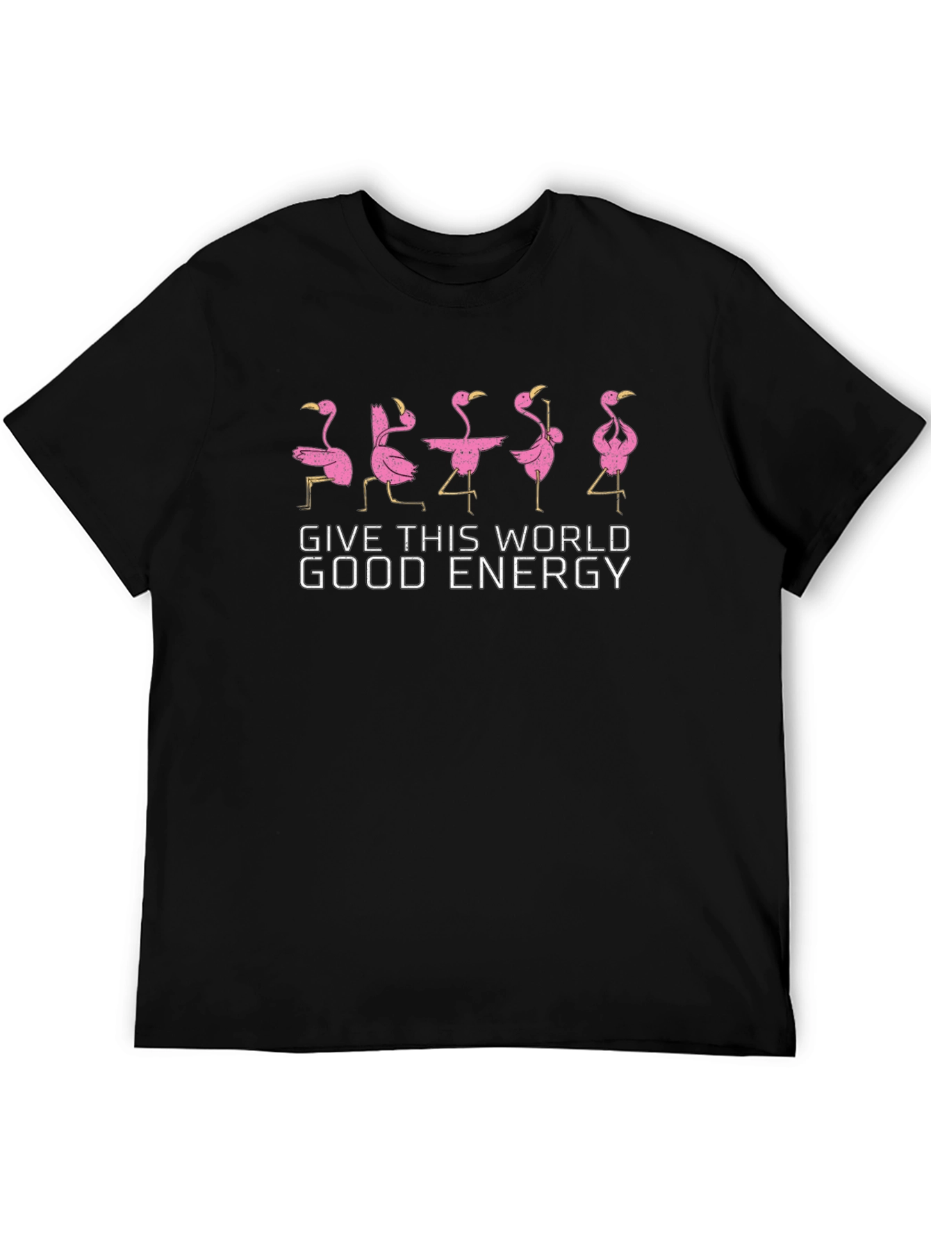 Black Give This World Good Energy Black T-Shirt view 5