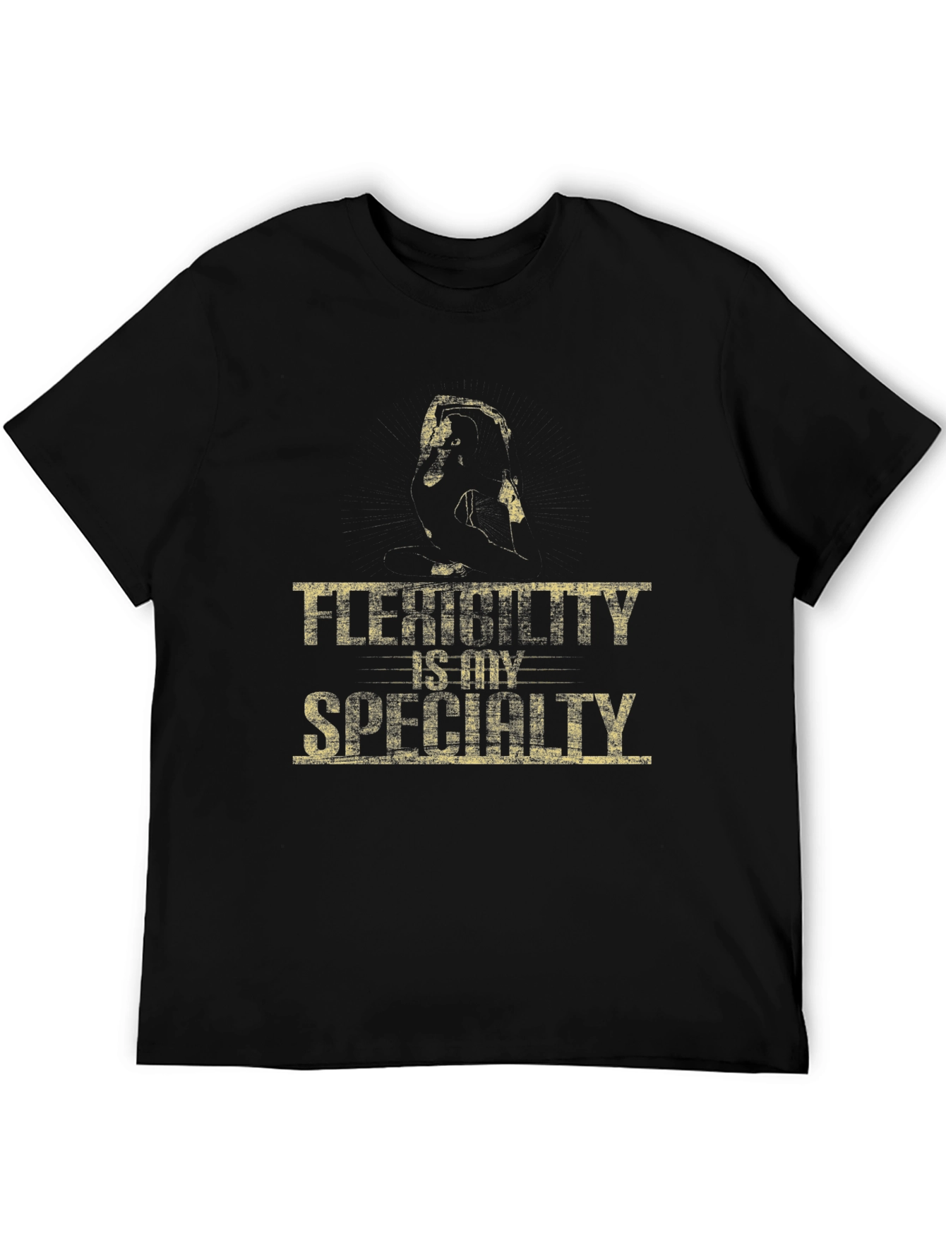 Black Flexibility is My Specialty Black T-Shirt view 5