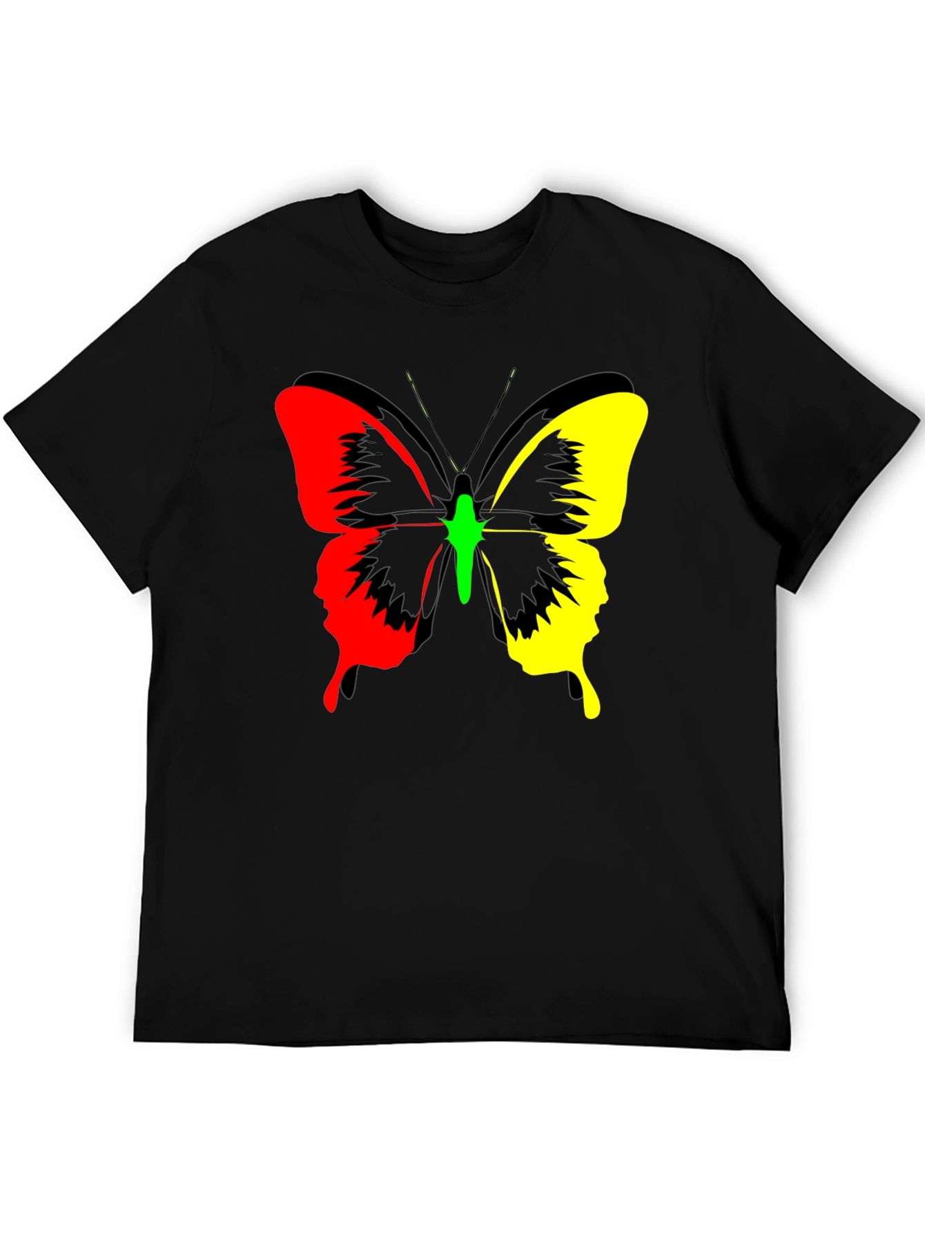Black Butterfly Graphic Print Tee - Bold Fashion view 5