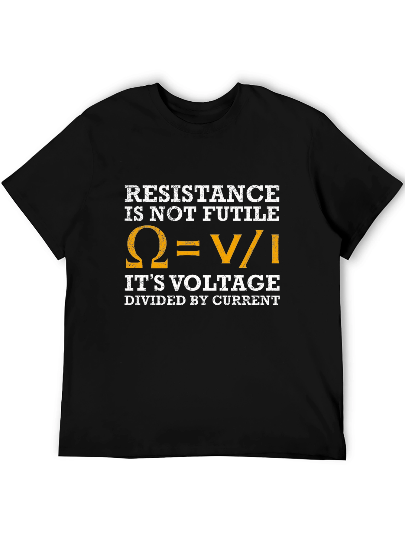 Black Resistance Is Not Futile Funny Science T-Shirt view 5