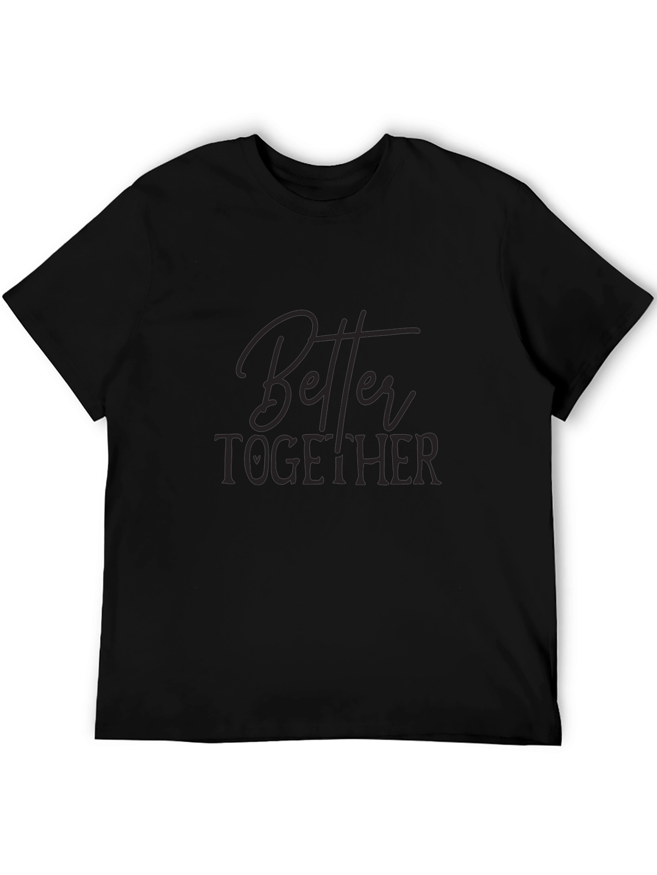 Black Better Together Graphic Black T-Shirt view 5