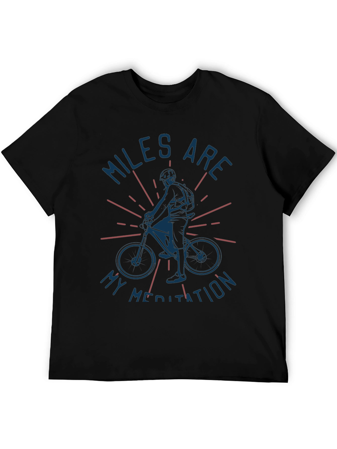 Black Miles Are My Meditation Graphic T-Shirt view 5