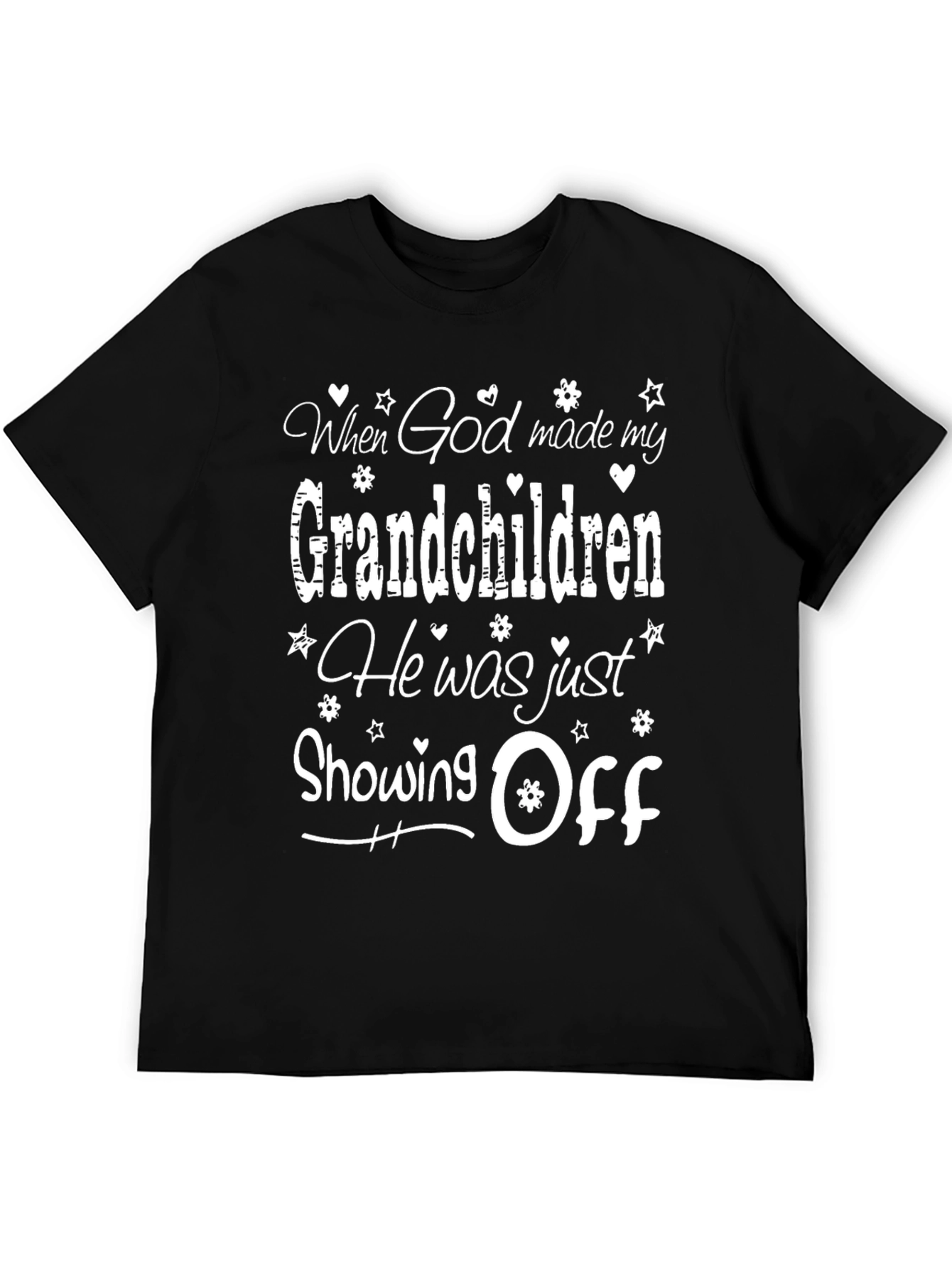 Black Grandchildren Showing Off Graphic T-Shirt view 5