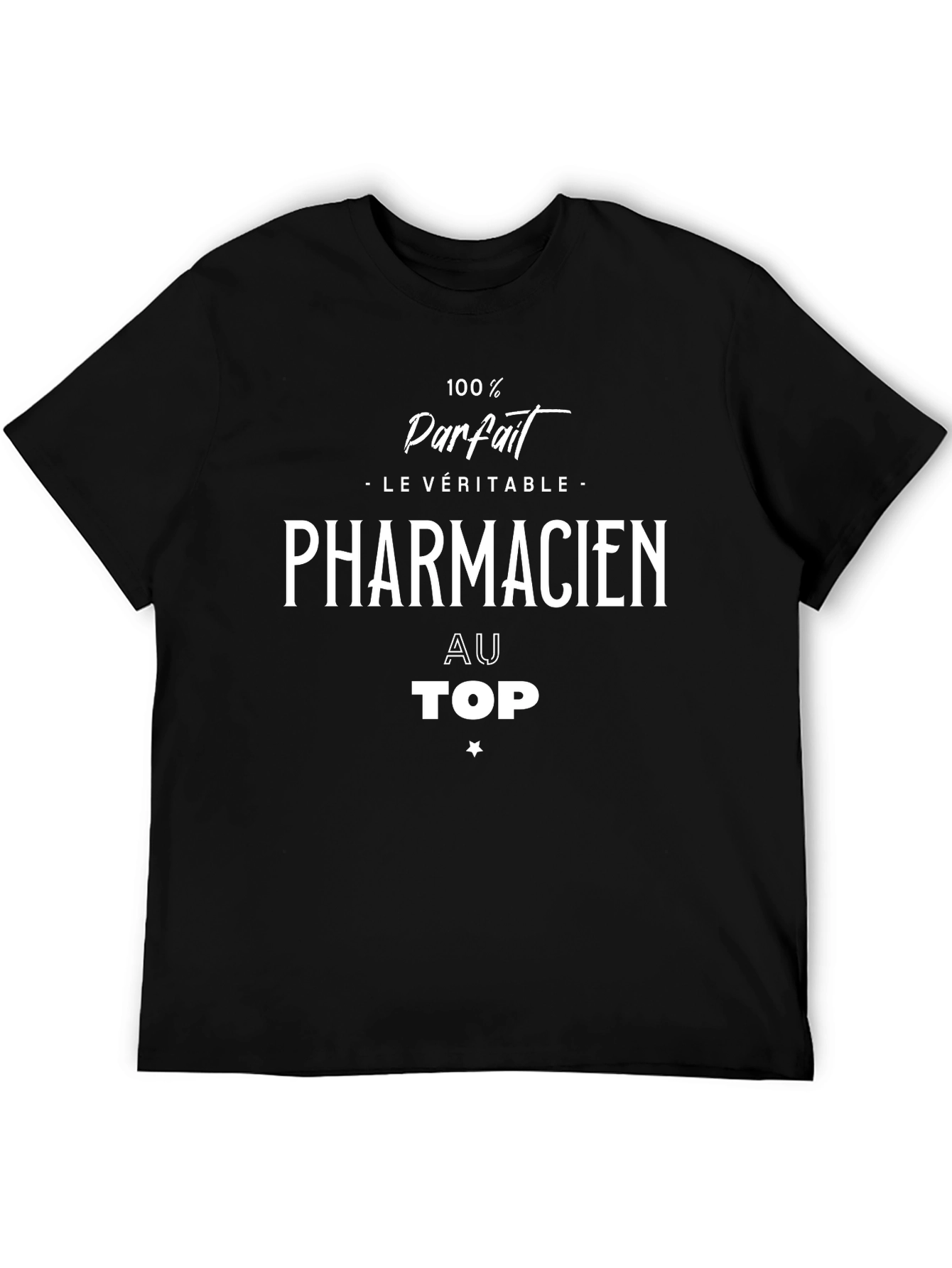 Black Pharmacien T-Shirt - 100% Parfait view 5
