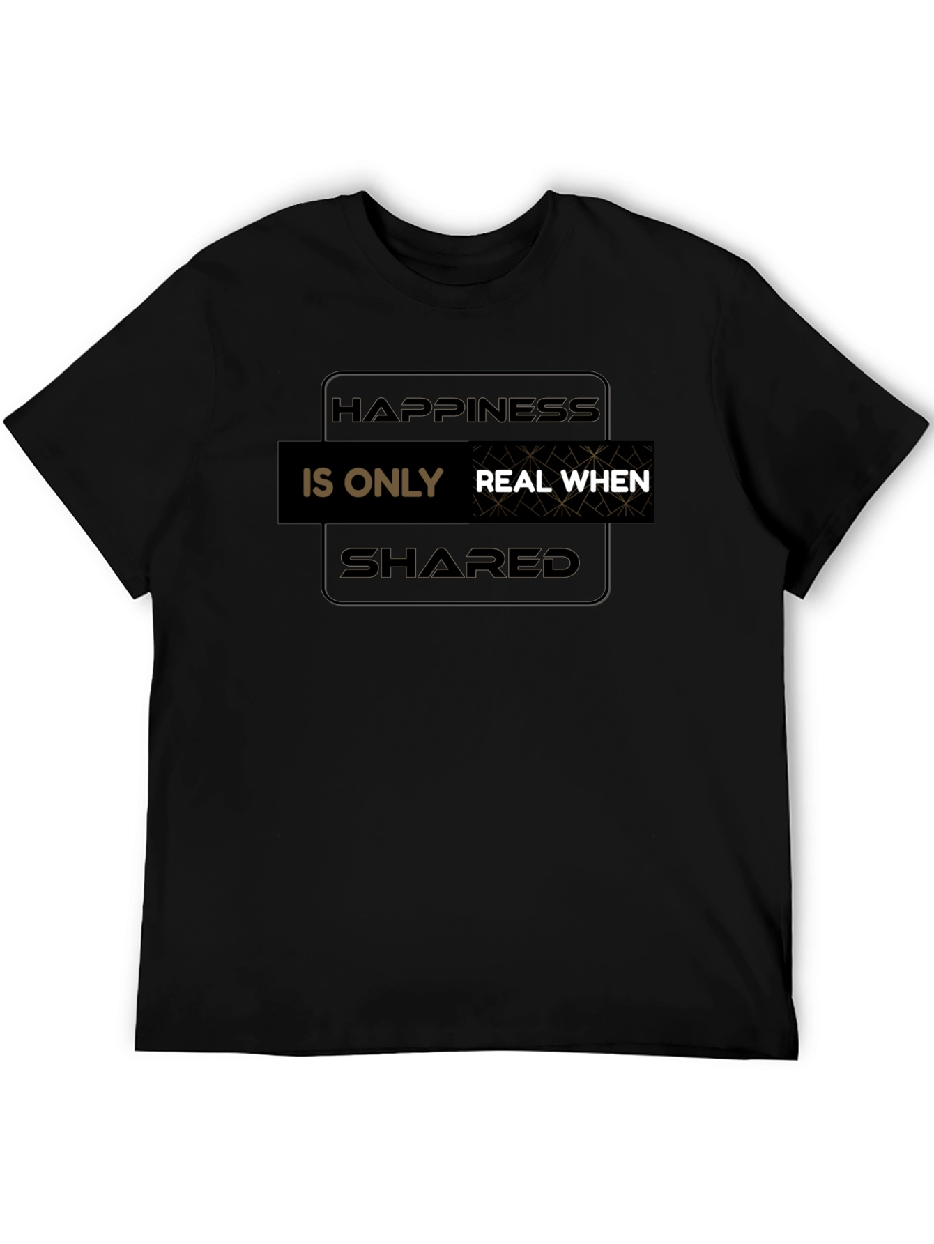 Black Happiness Is Real When Shared T-Shirt view 5